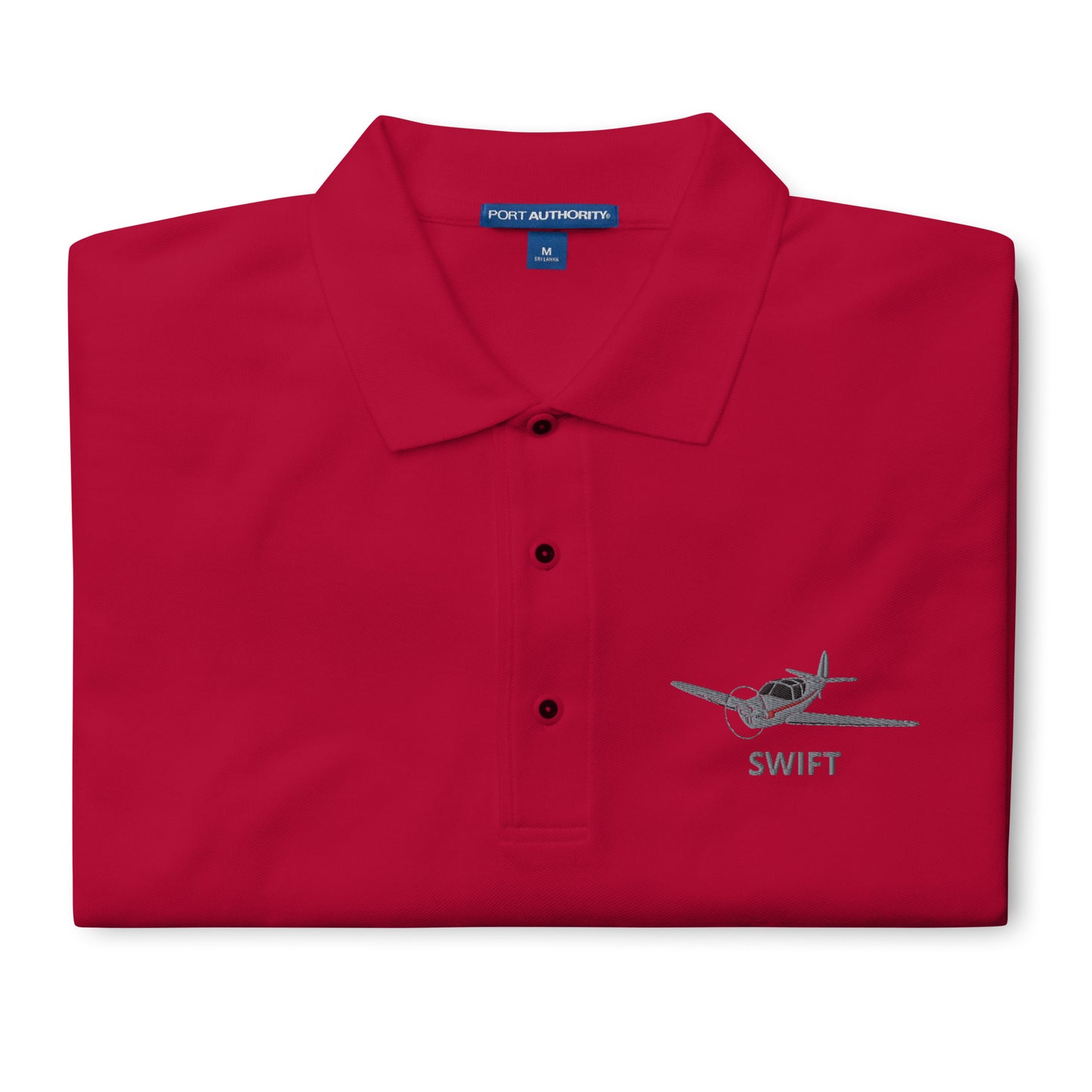 SWIFT Embroidered Men's Premium Aviation Polo