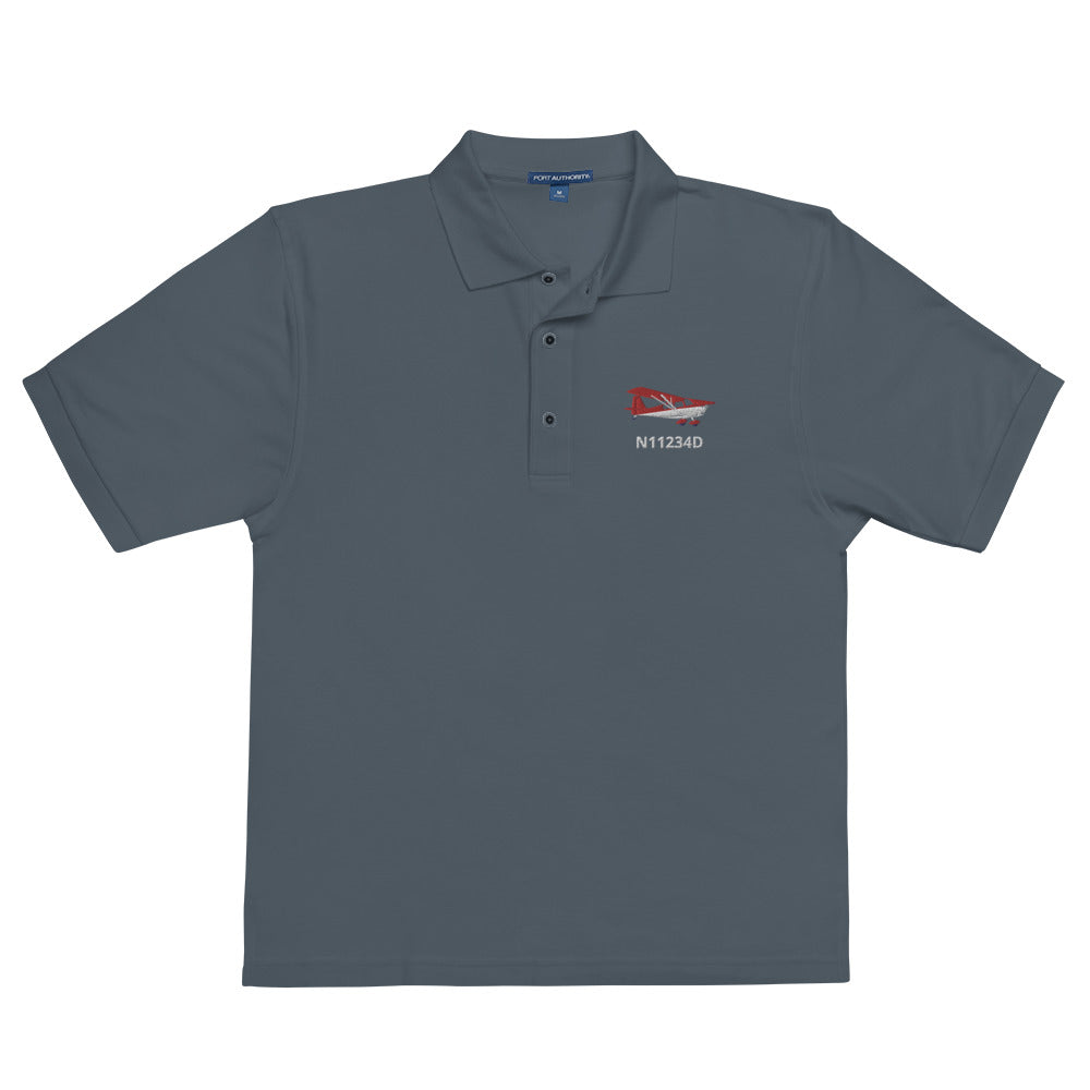 CITABRIA - CUSTOM N Number Embroidered Men's Premium Aviation Polo