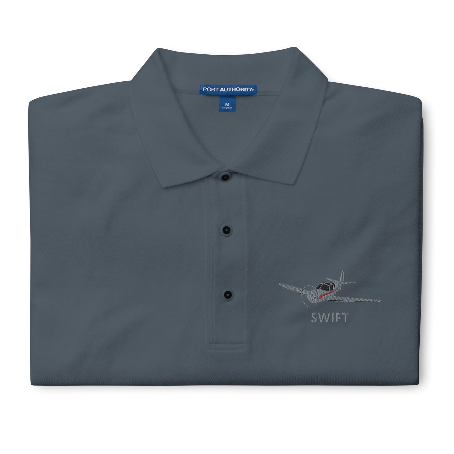 SWIFT Embroidered Men's Premium Aviation Polo