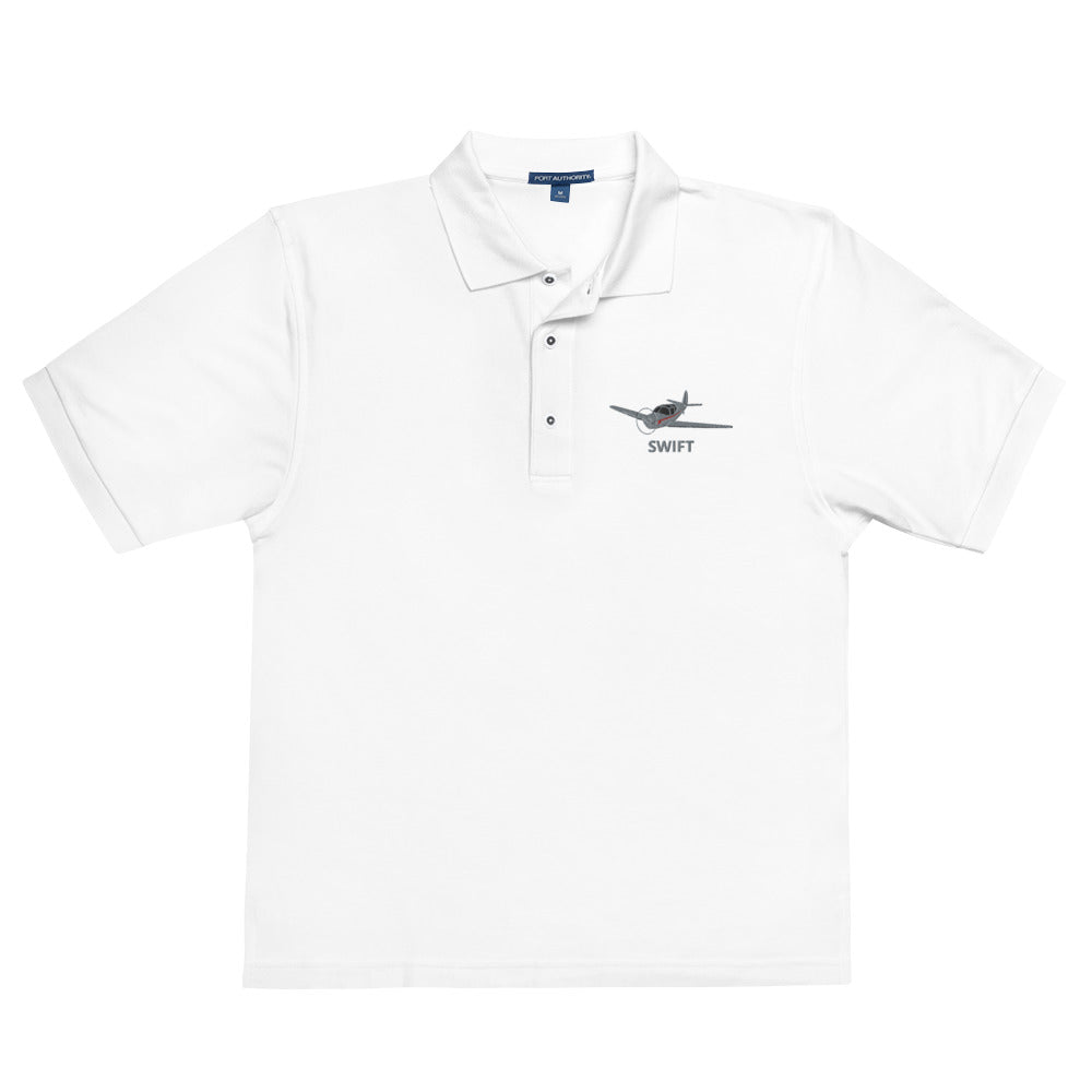 SWIFT Embroidered Men's Premium Aviation Polo