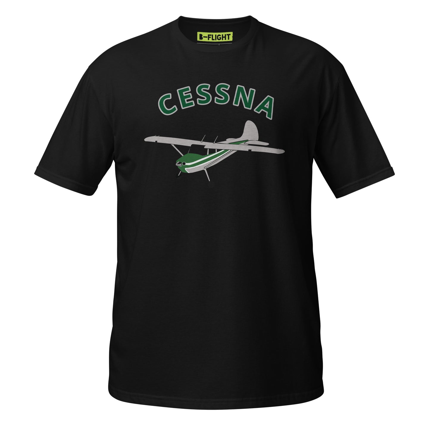 CESSNA 170 polished grey-green Soft  Short-Sleeve Unisex Aviation T-Shirt