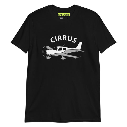 CIRRUS graphic grey - white Short-Sleeve classic fit aviation T-Shirt