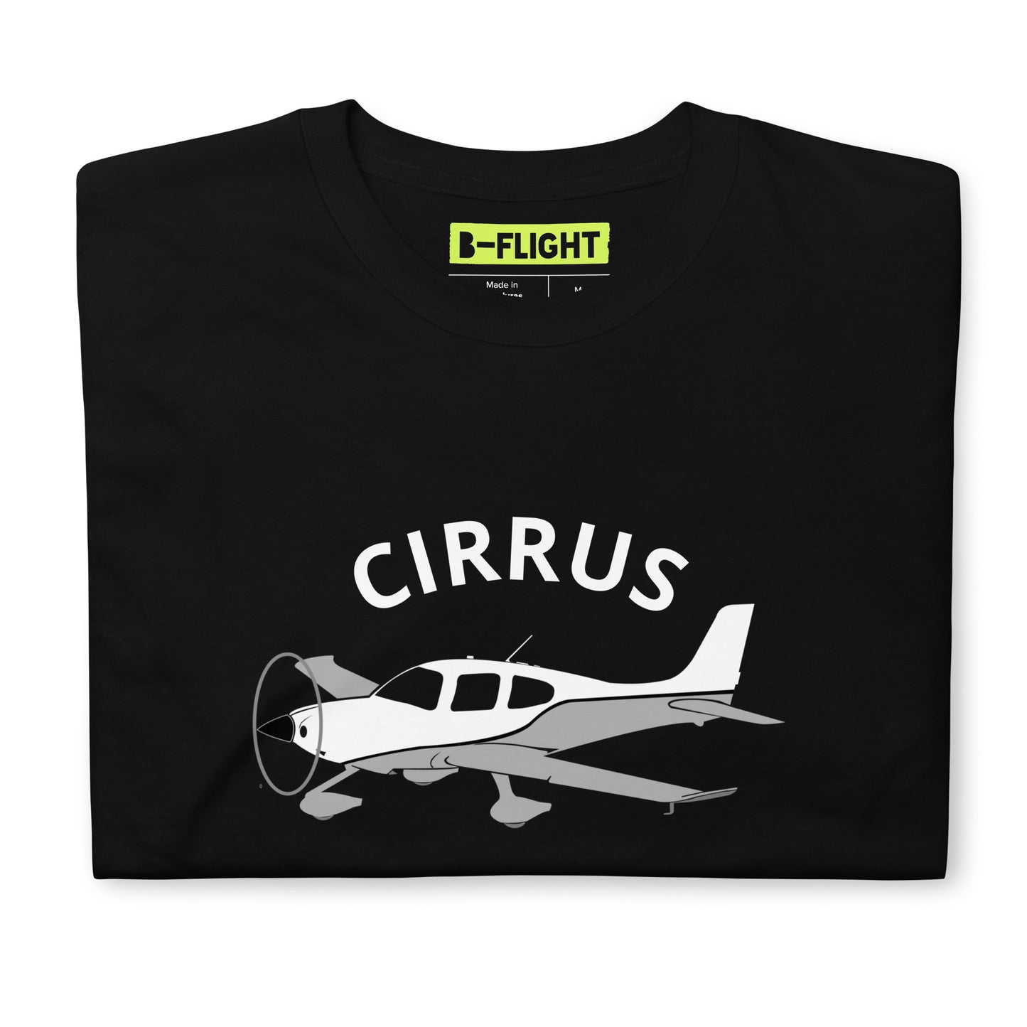 CIRRUS graphic grey - white Short-Sleeve classic fit aviation T-Shirt