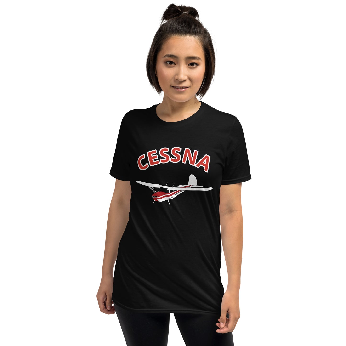 CESSNA 140 white - red aircraft Classic fit Men's aviation tee.