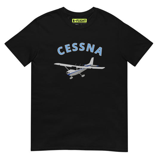 CESSNA 172 Skyhawk  polished grey-blue Soft Short-Sleeve Unisex Aviation T-Shirt