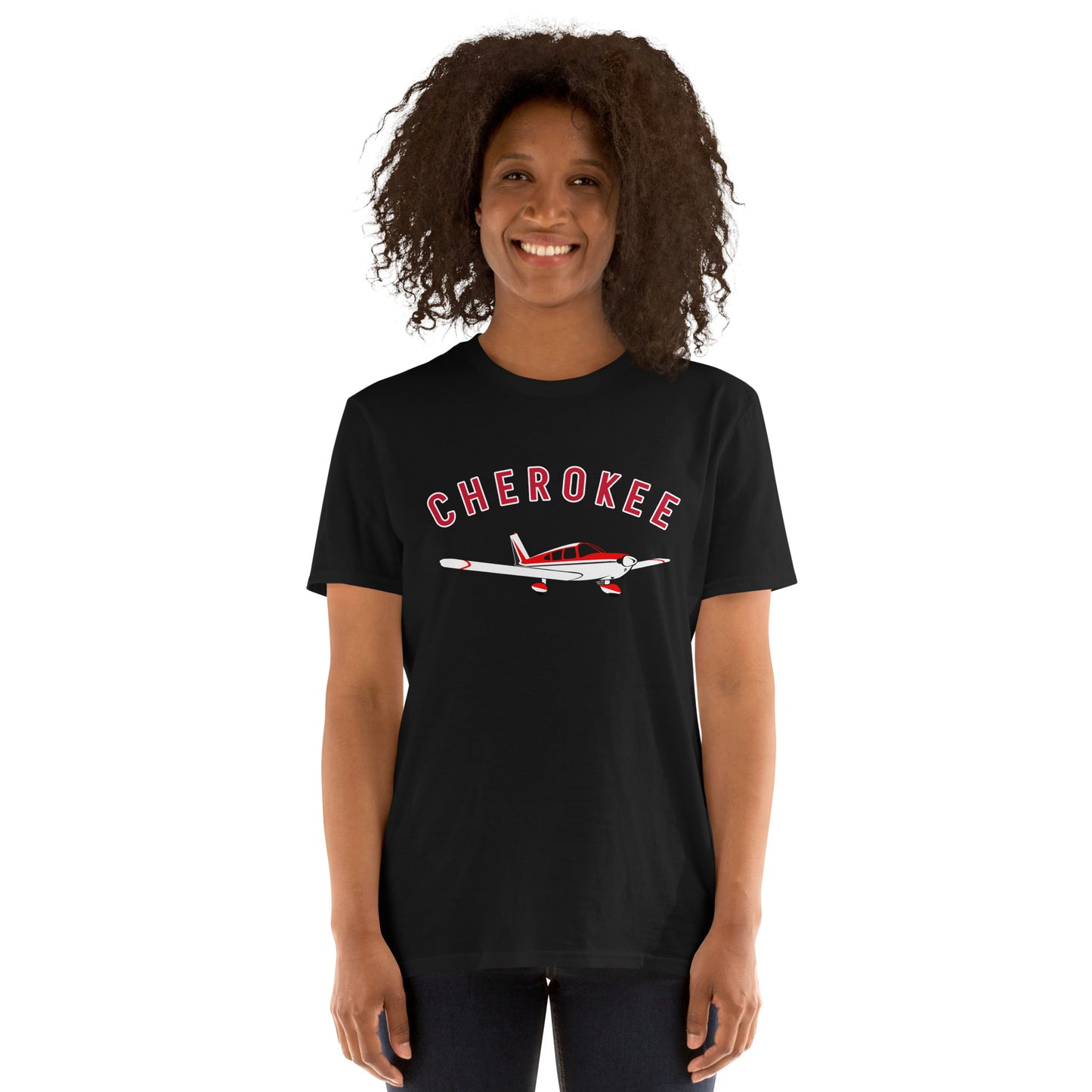 CHEROKEE printed Short-Sleeve classic fit aviation T-Shirt