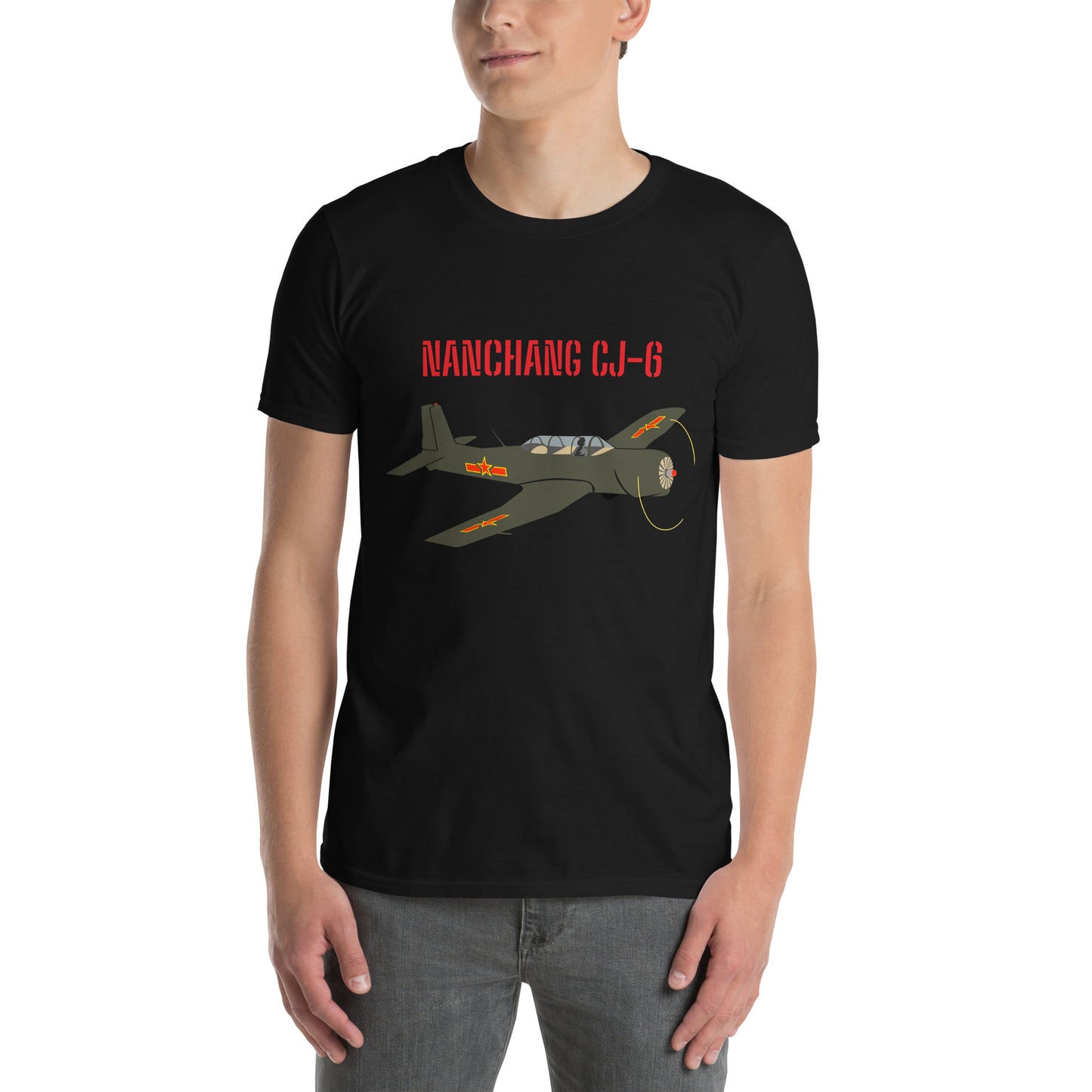 Warbird Nanchang CJ-6 Aviation Printed Short-Sleeve Unisex T-Shirt