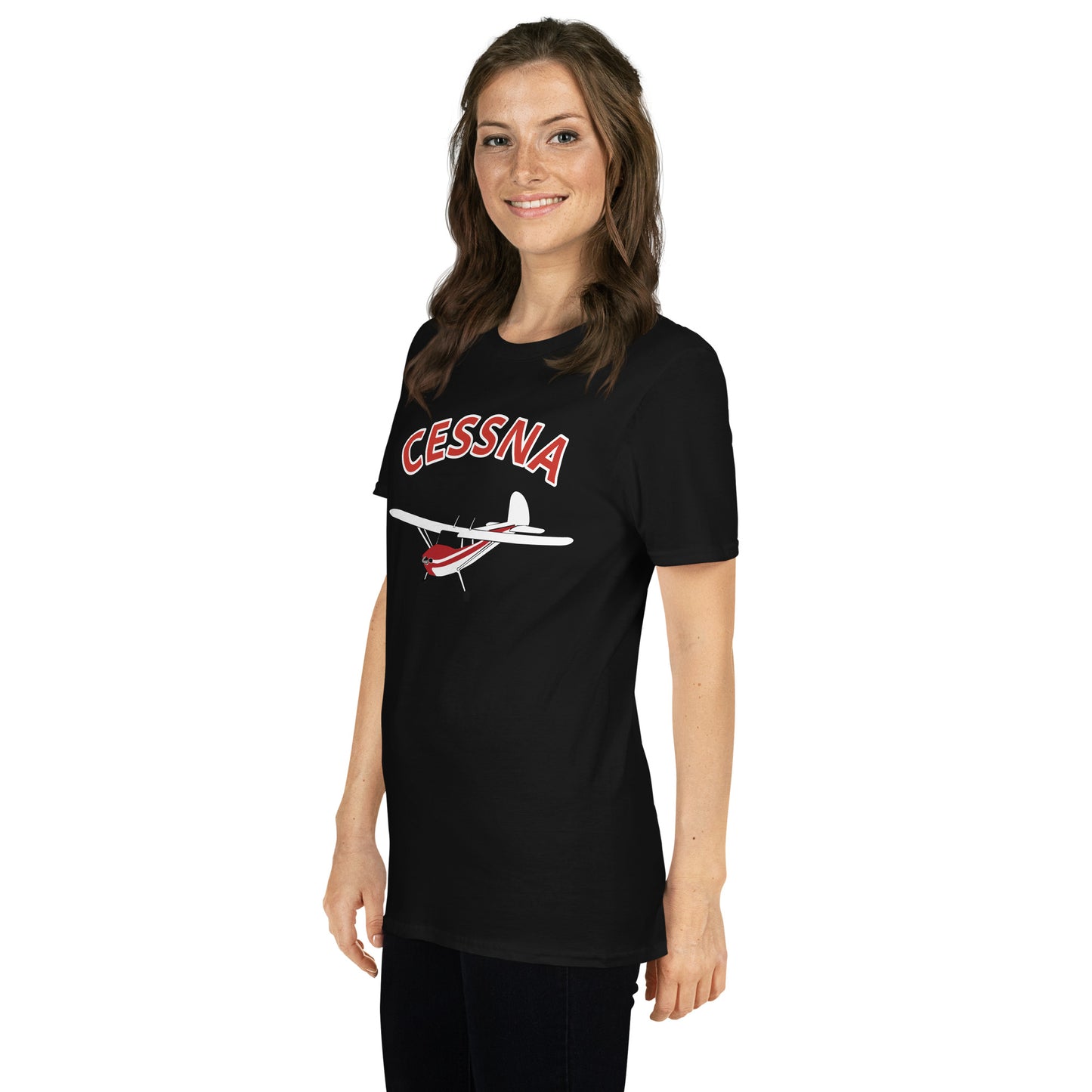 CESSNA 140 white - red aircraft Classic fit Men's aviation tee.