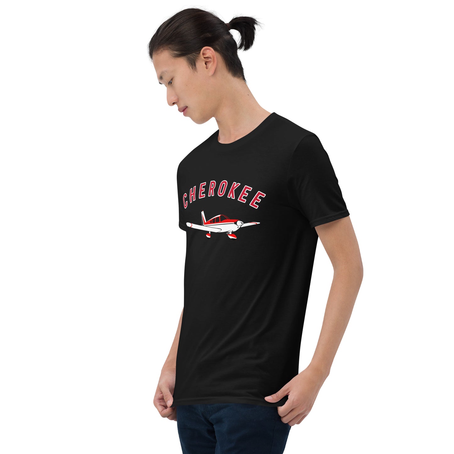 CHEROKEE printed Short-Sleeve classic fit aviation T-Shirt