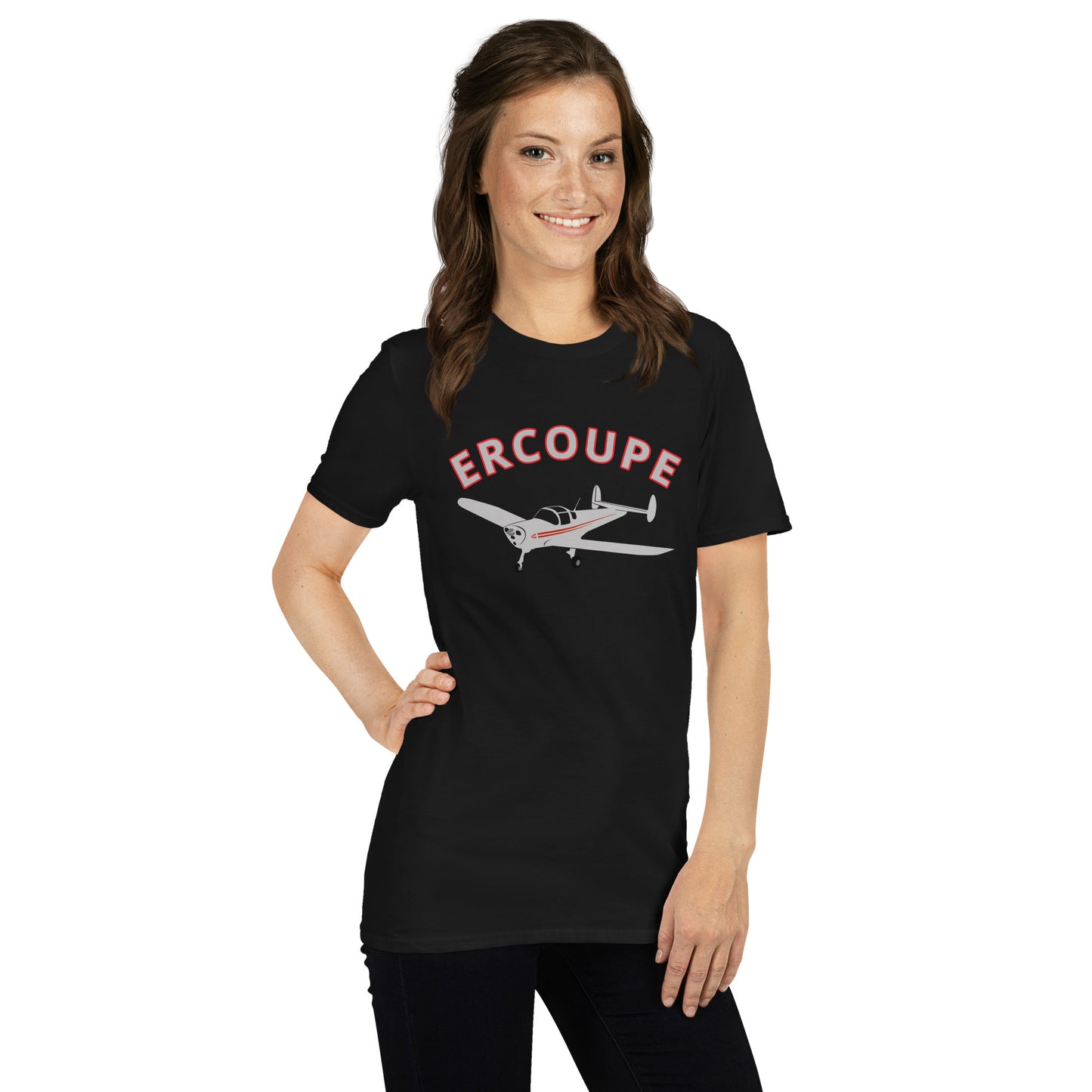 ERCOUPE Printed Short-Sleeve Unisex Classic Fit Aviation T-Shirt