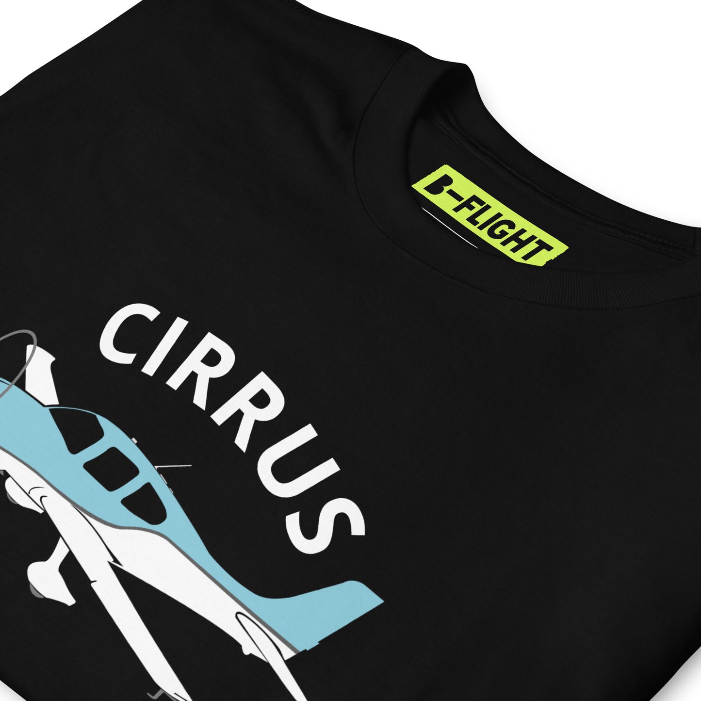 CIRRUS graphic blue - white Short-Sleeve classic fit aviation T-Shirt