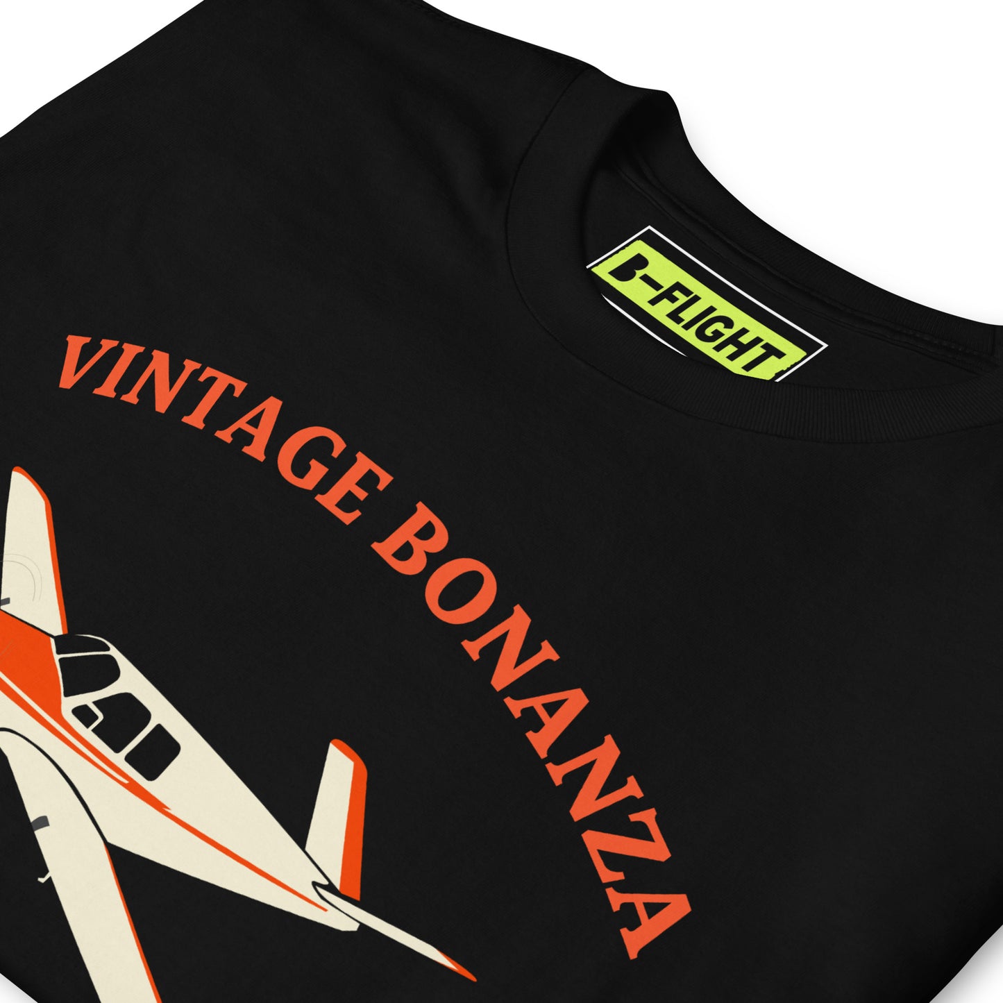 V-TAIL BONANZA Vintage Red Printed Short-Sleeve Unisex Classic Fit Aviation T-Shirt