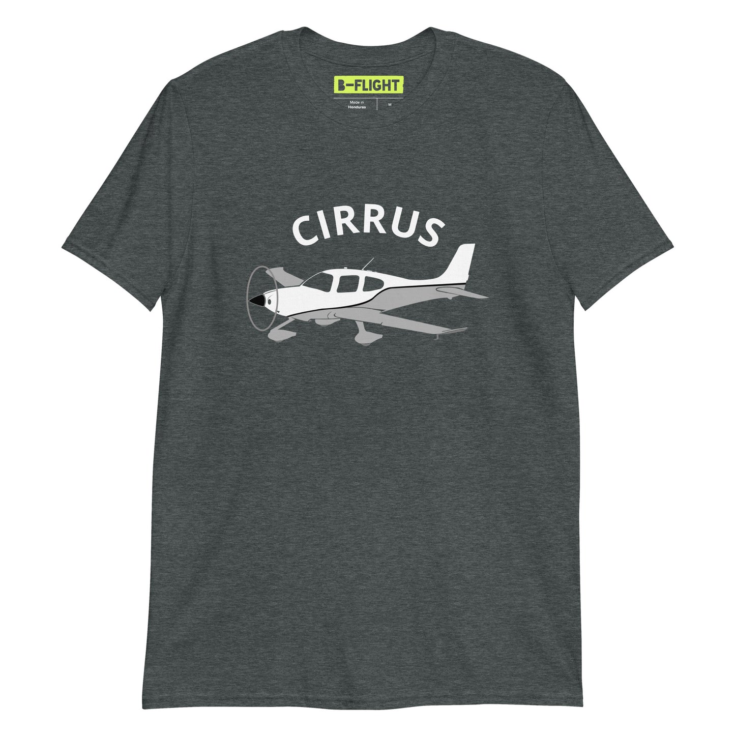 CIRRUS graphic grey - white Short-Sleeve classic fit aviation T-Shirt