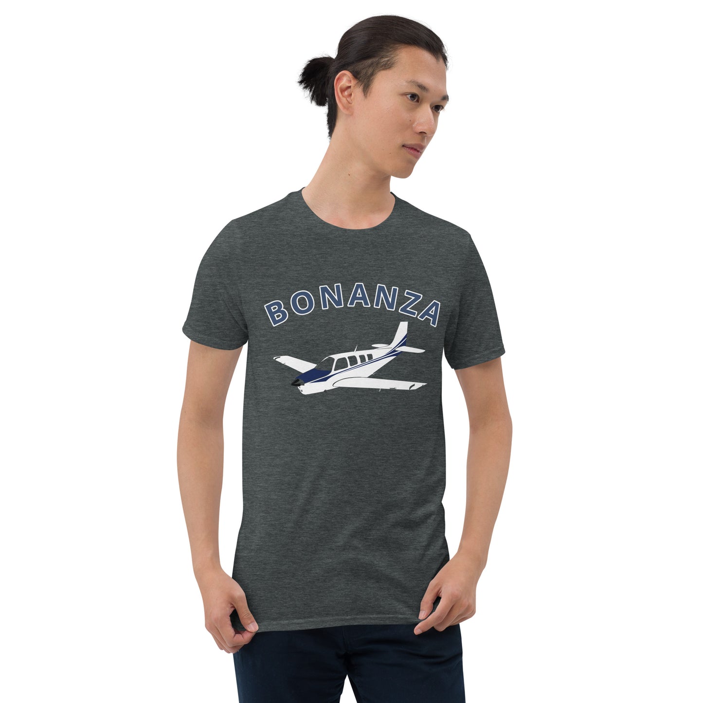 BONANZA A36  Blue paint Graphic Short-Sleeve Unisex classic fit aviation T-Shirt.