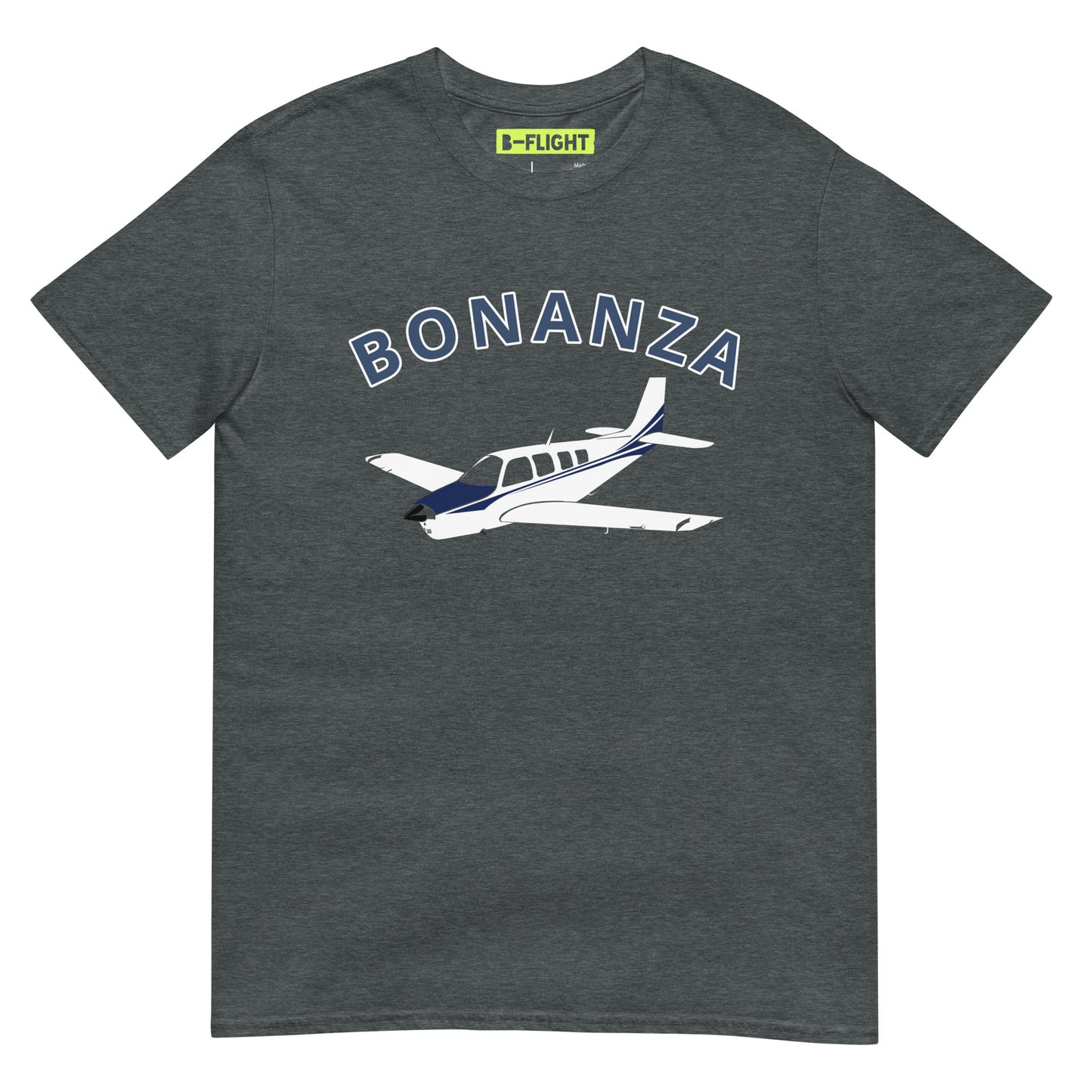 BONANZA A36  Blue paint Graphic Short-Sleeve Unisex classic fit aviation T-Shirt.