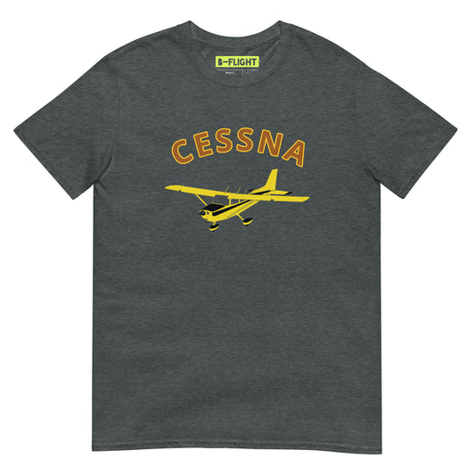 CESSNA 172 Skyhawk retro yellow Soft Short-Sleeve Unisex Aviation T-Shirt