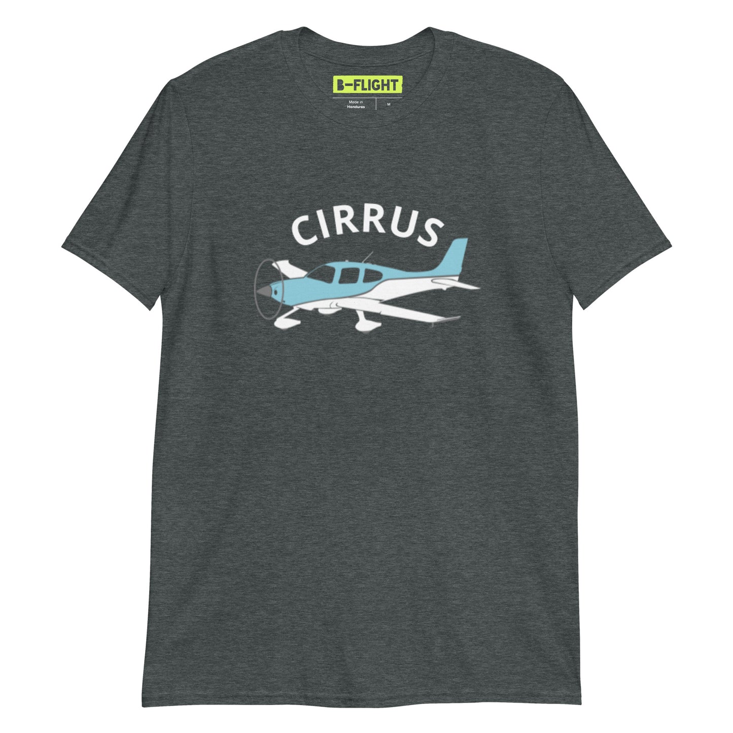 CIRRUS blue - white Short-Sleeve classic fit aviation T-Shirt