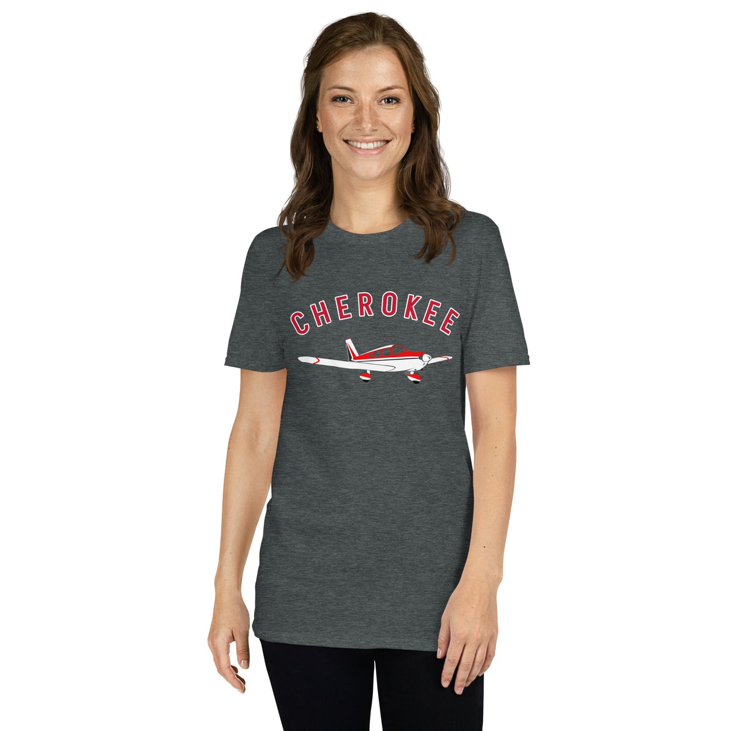 CHEROKEE printed Short-Sleeve classic fit aviation T-Shirt