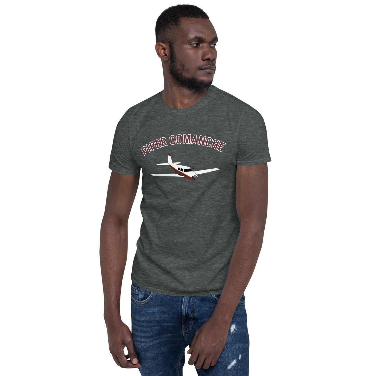 PIPER COMANCHE  aviation graphic classic fit soft style Short-Sleeve Unisex T-Shirt