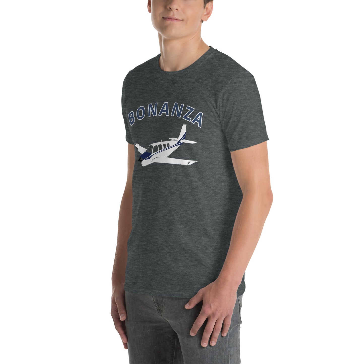 BONANZA A36  Blue paint Graphic Short-Sleeve Unisex classic fit aviation T-Shirt.