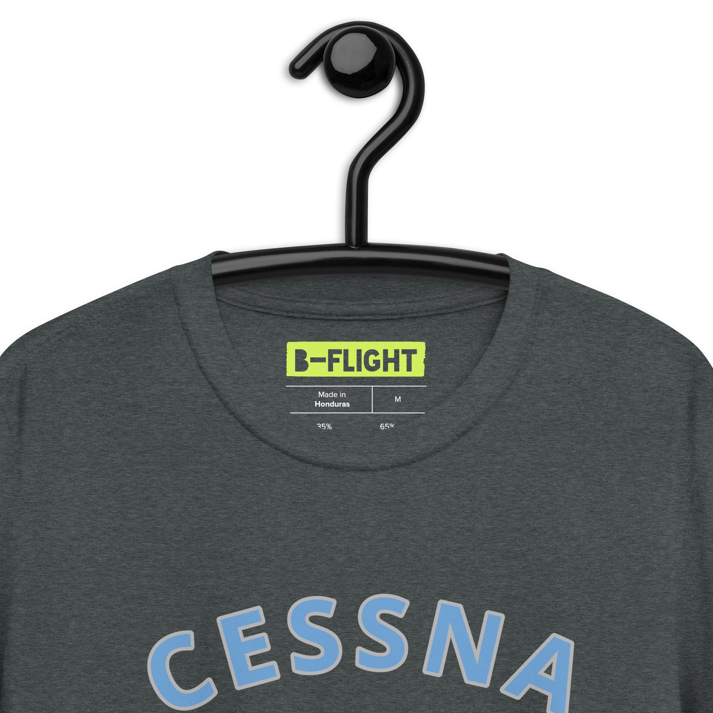 CESSNA 172 Skyhawk  polished grey-blue Soft Short-Sleeve Unisex Aviation T-Shirt