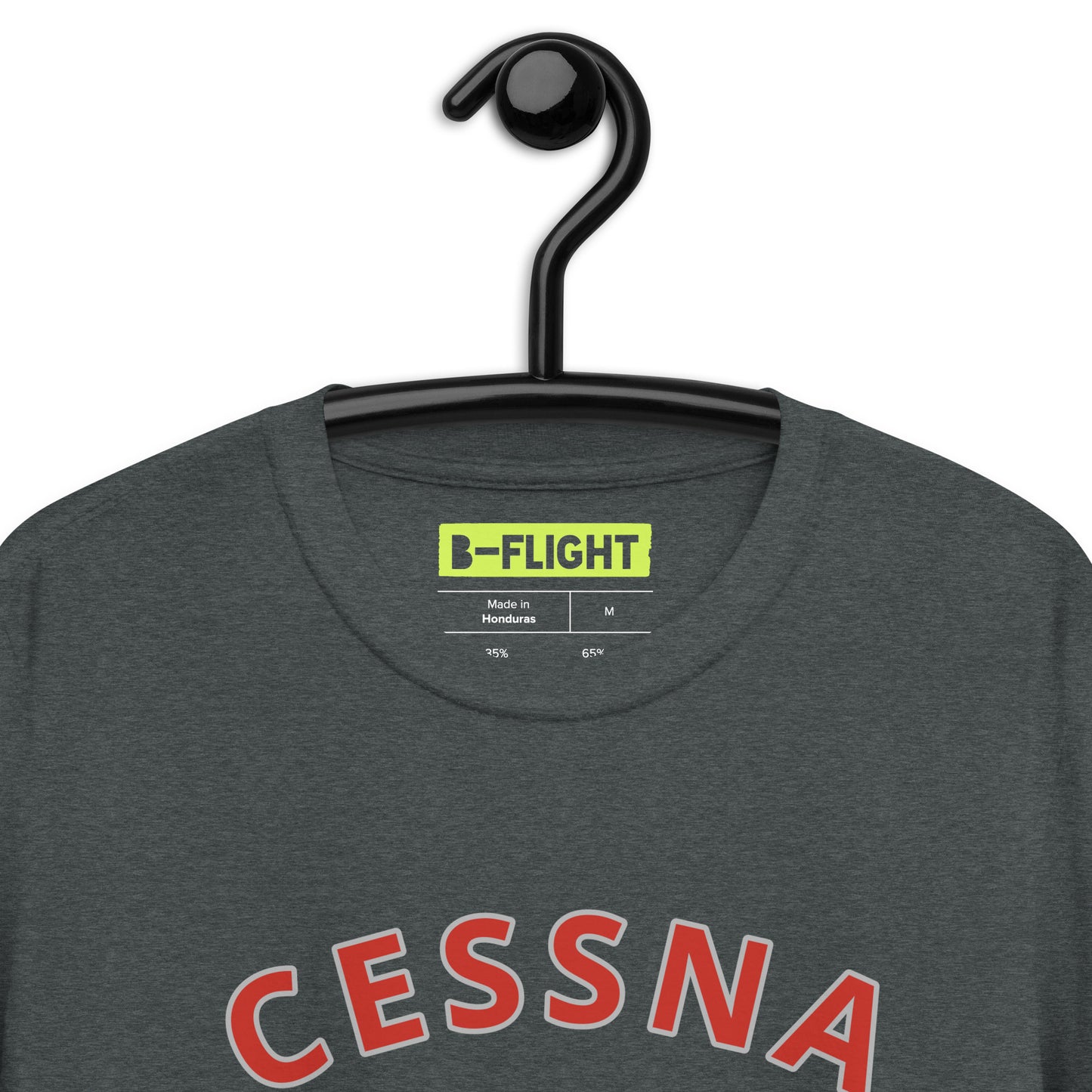 CESSNA 172 Skyhawk polished grey-red Soft Short-Sleeve Unisex Aviation T-Shirt