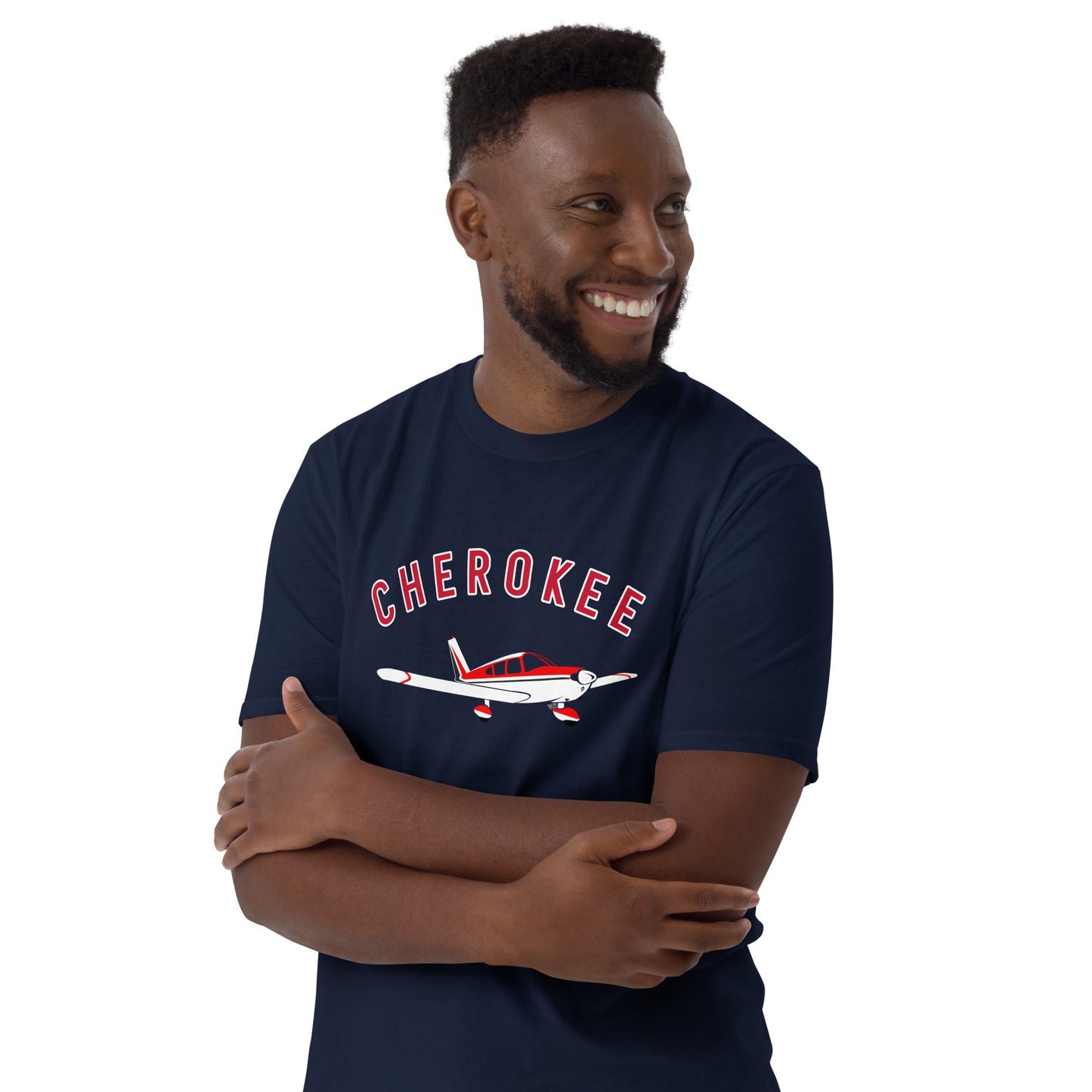 CHEROKEE printed Short-Sleeve classic fit aviation T-Shirt