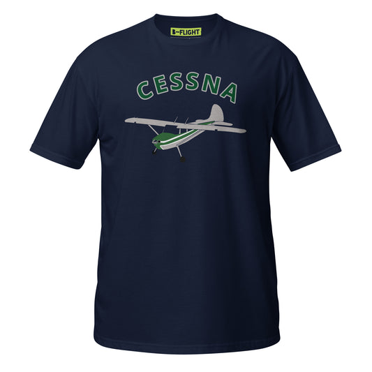 CESSNA 170 polished grey-green Soft  Short-Sleeve Unisex Aviation T-Shirt