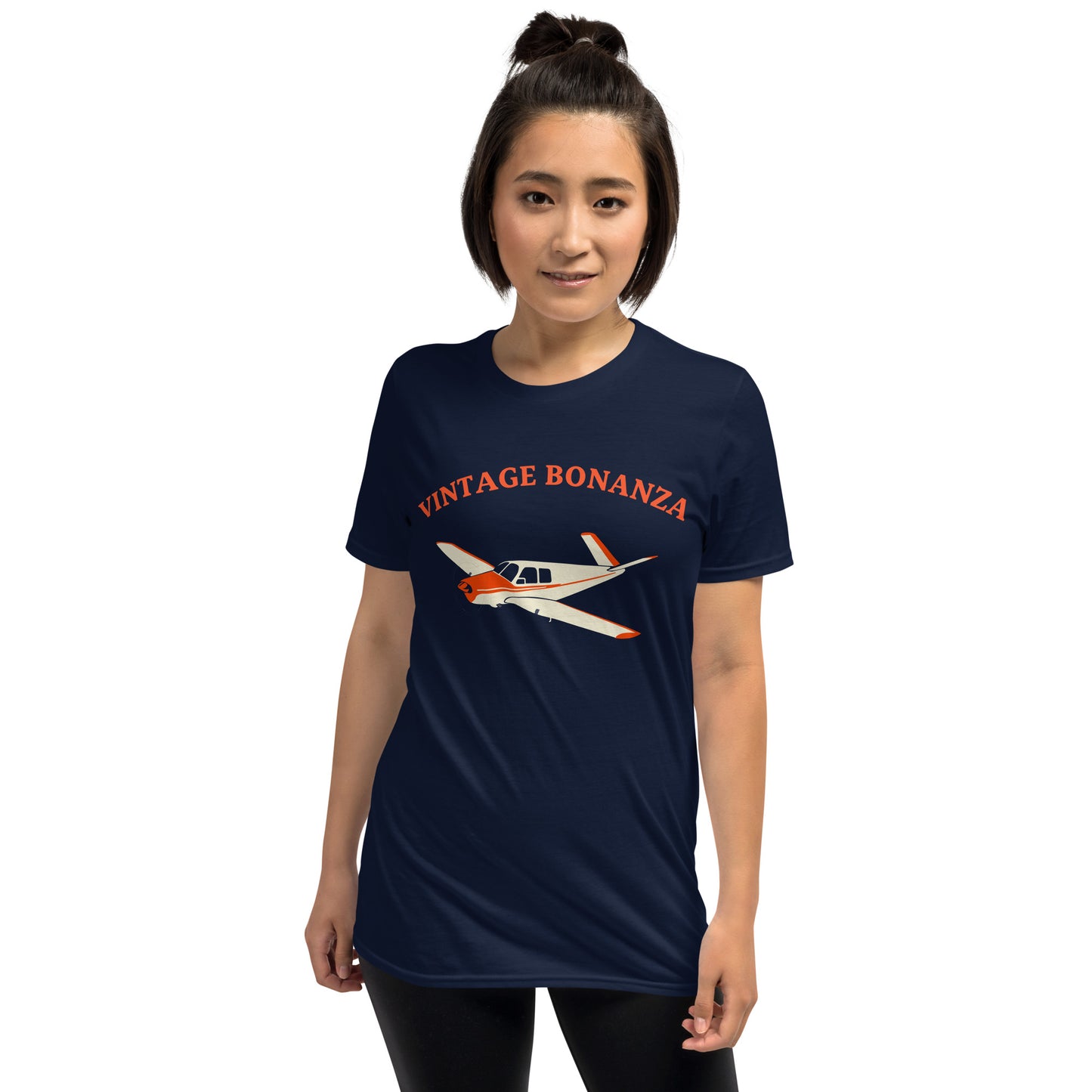 V-TAIL BONANZA Vintage Red Printed Short-Sleeve Unisex Classic Fit Aviation T-Shirt