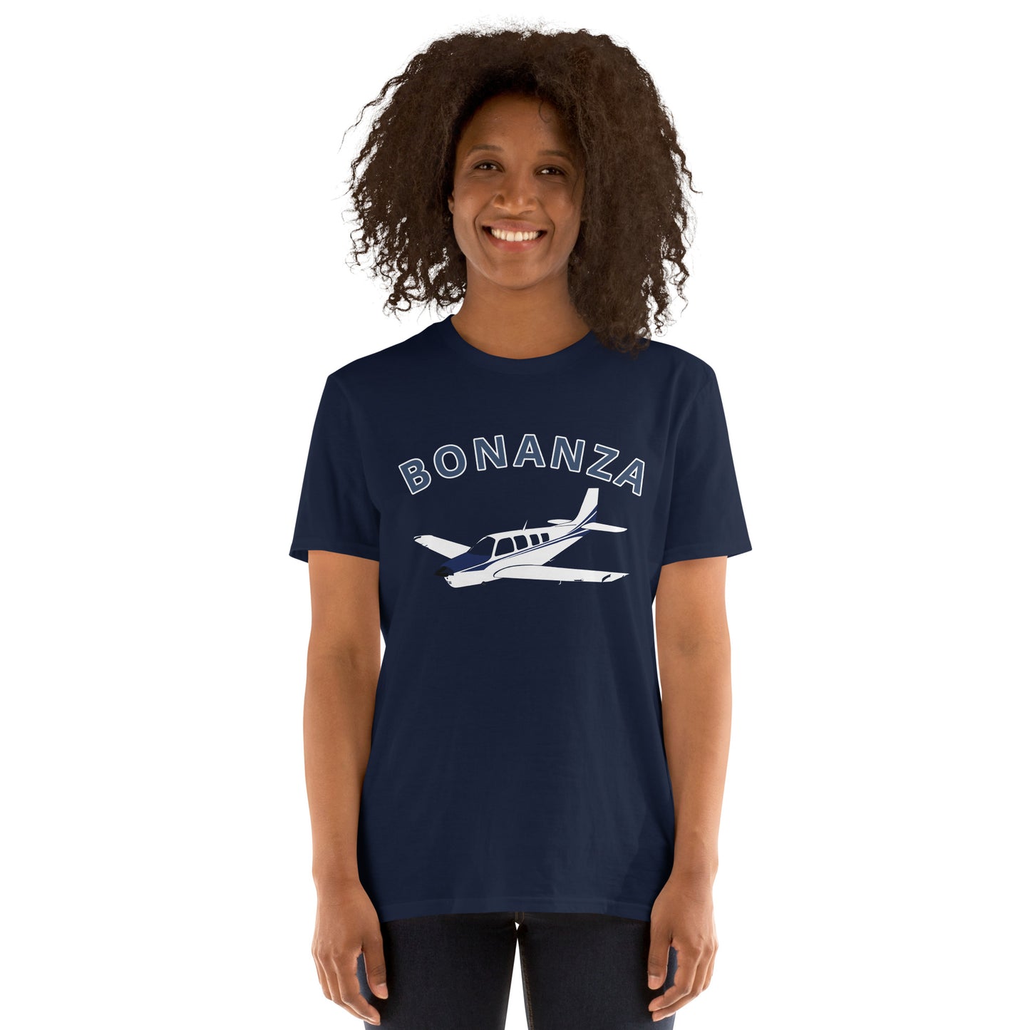 BONANZA A36  Blue paint Graphic Short-Sleeve Unisex classic fit aviation T-Shirt.