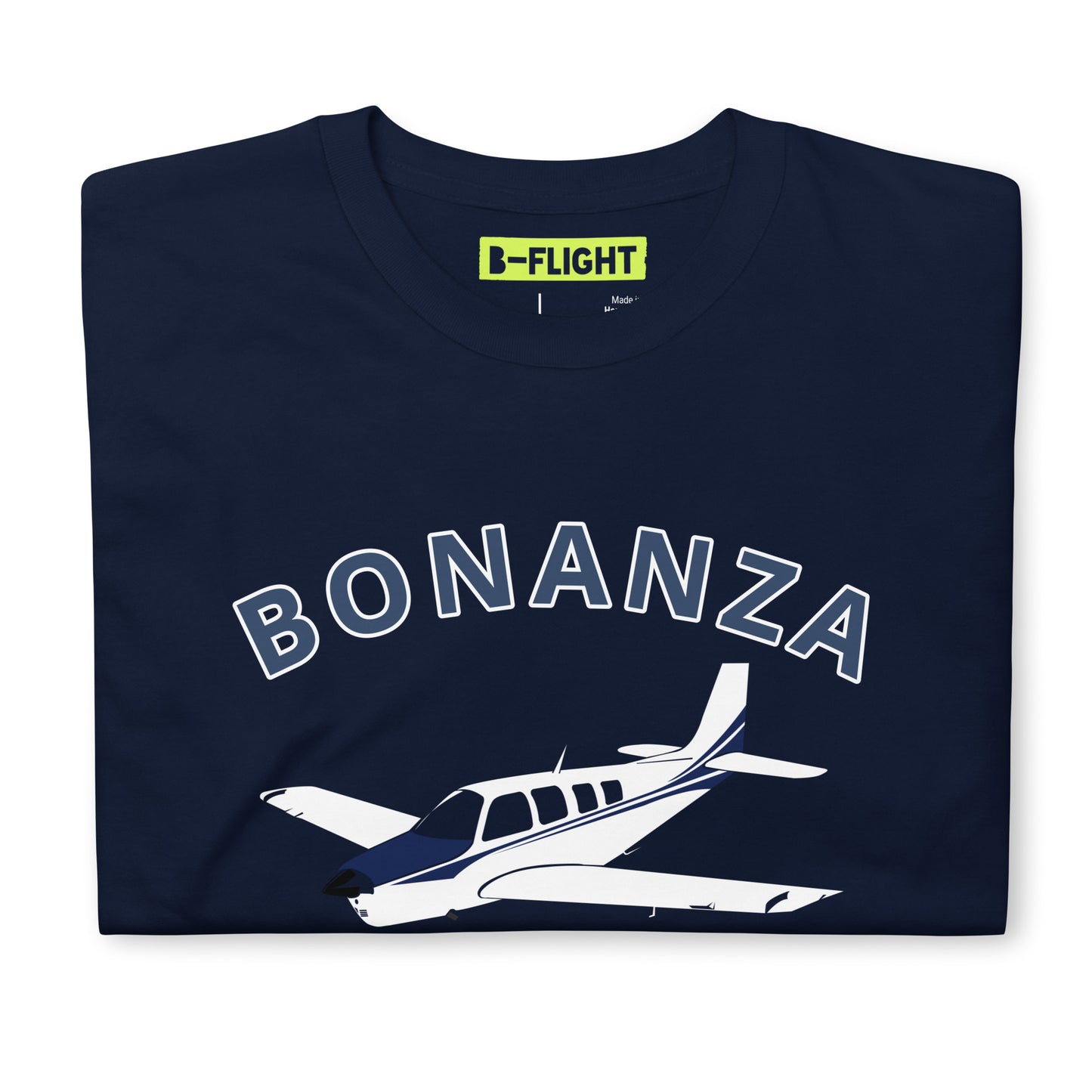 BONANZA A36  Blue paint Graphic Short-Sleeve Unisex classic fit aviation T-Shirt.