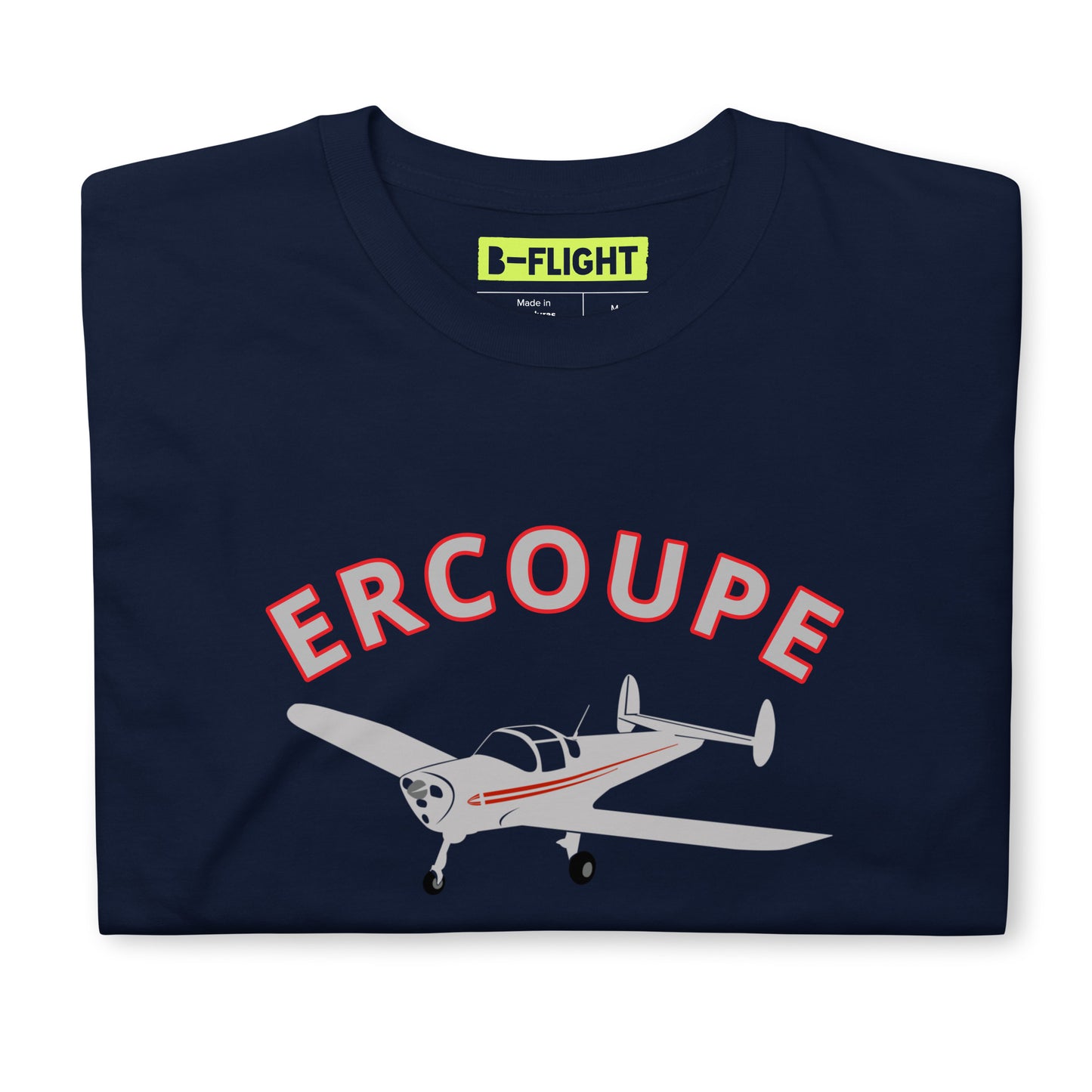 ERCOUPE Printed Short-Sleeve Unisex Classic Fit Aviation T-Shirt