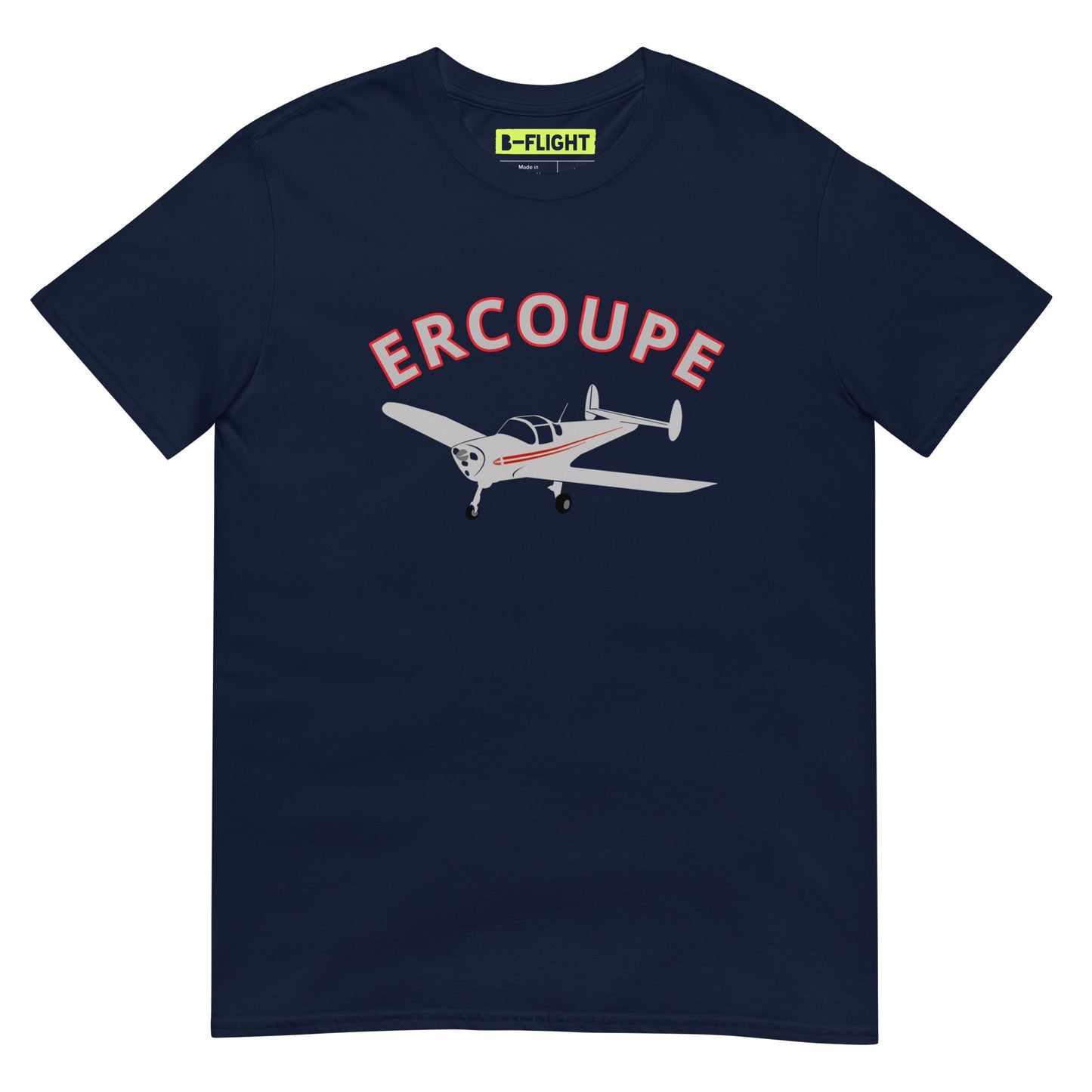 ERCOUPE Printed Short-Sleeve Unisex Classic Fit Aviation T-Shirt