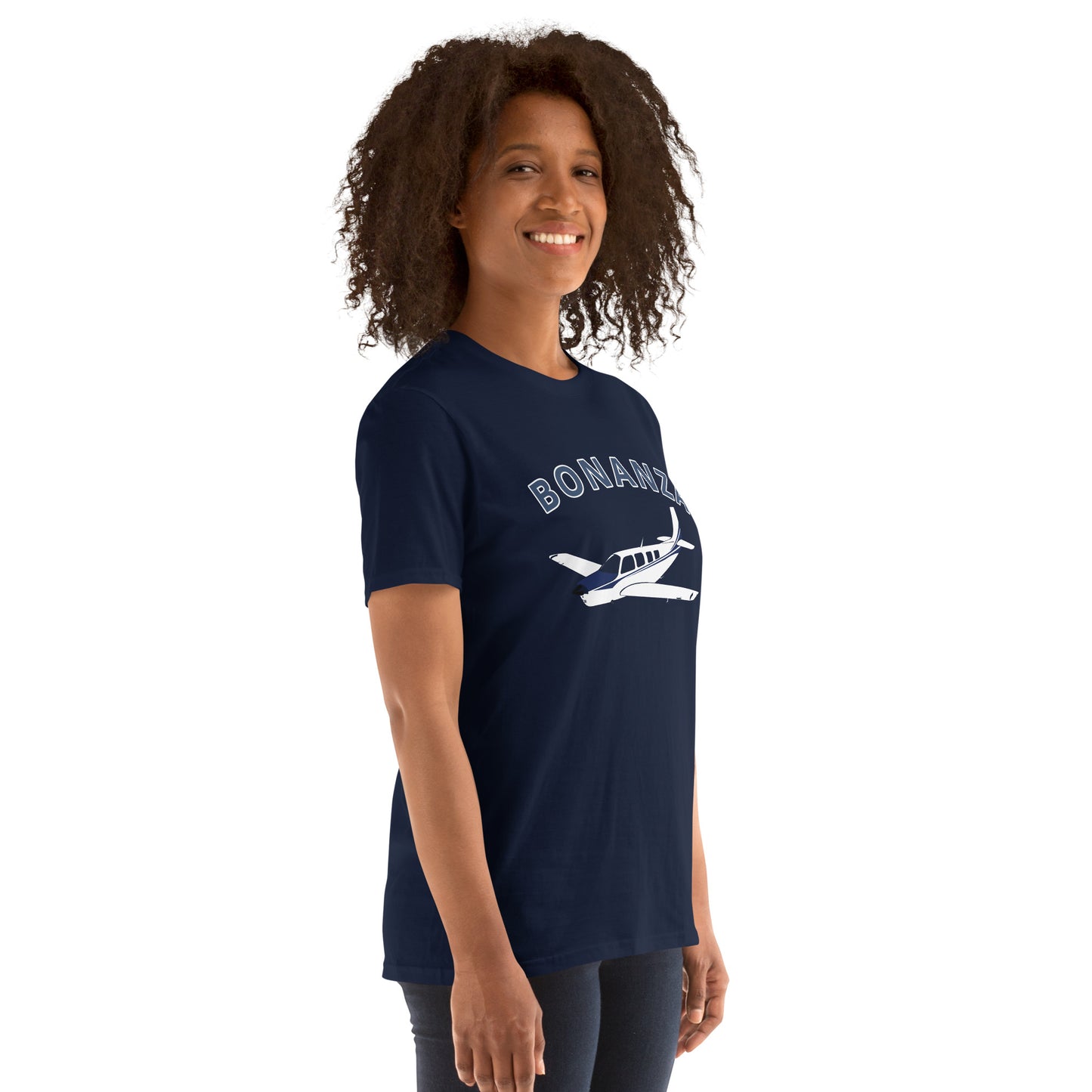 BONANZA A36  Blue paint Graphic Short-Sleeve Unisex classic fit aviation T-Shirt.