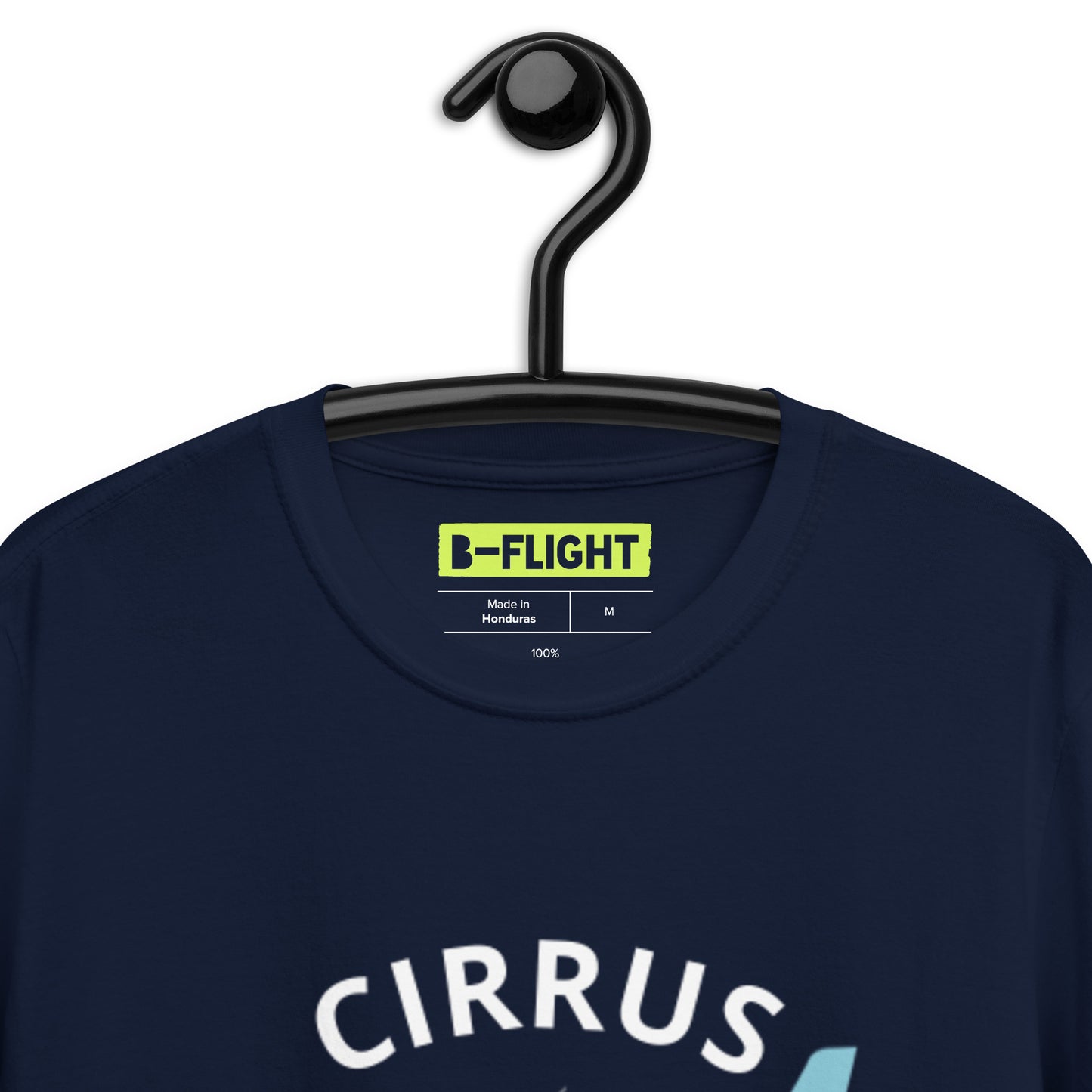 CIRRUS blue - white Short-Sleeve classic fit aviation T-Shirt