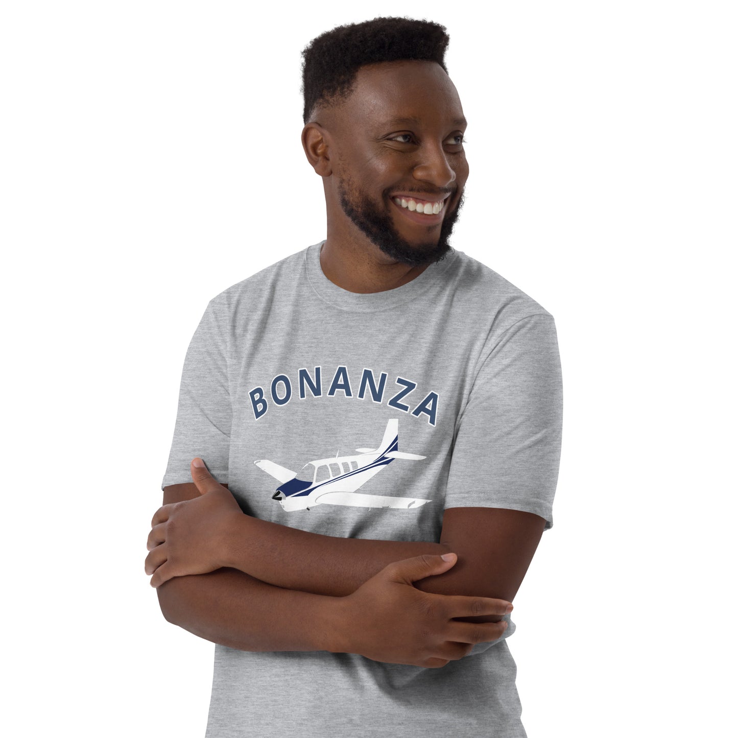 BONANZA A36  Blue paint Graphic Short-Sleeve Unisex classic fit aviation T-Shirt.