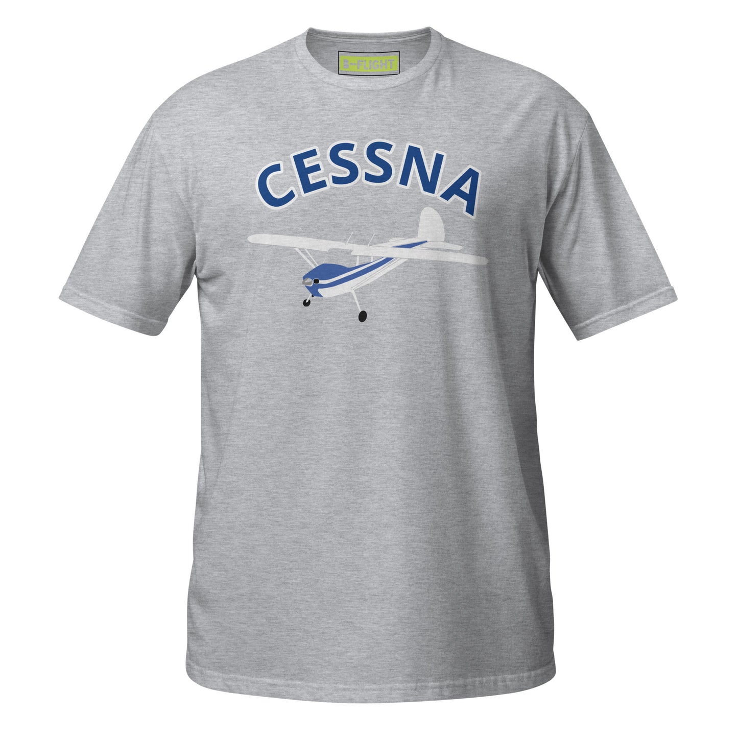 CESSNA 140 White-blue aircraft Soft Short-Sleeve Unisex T-Shirt