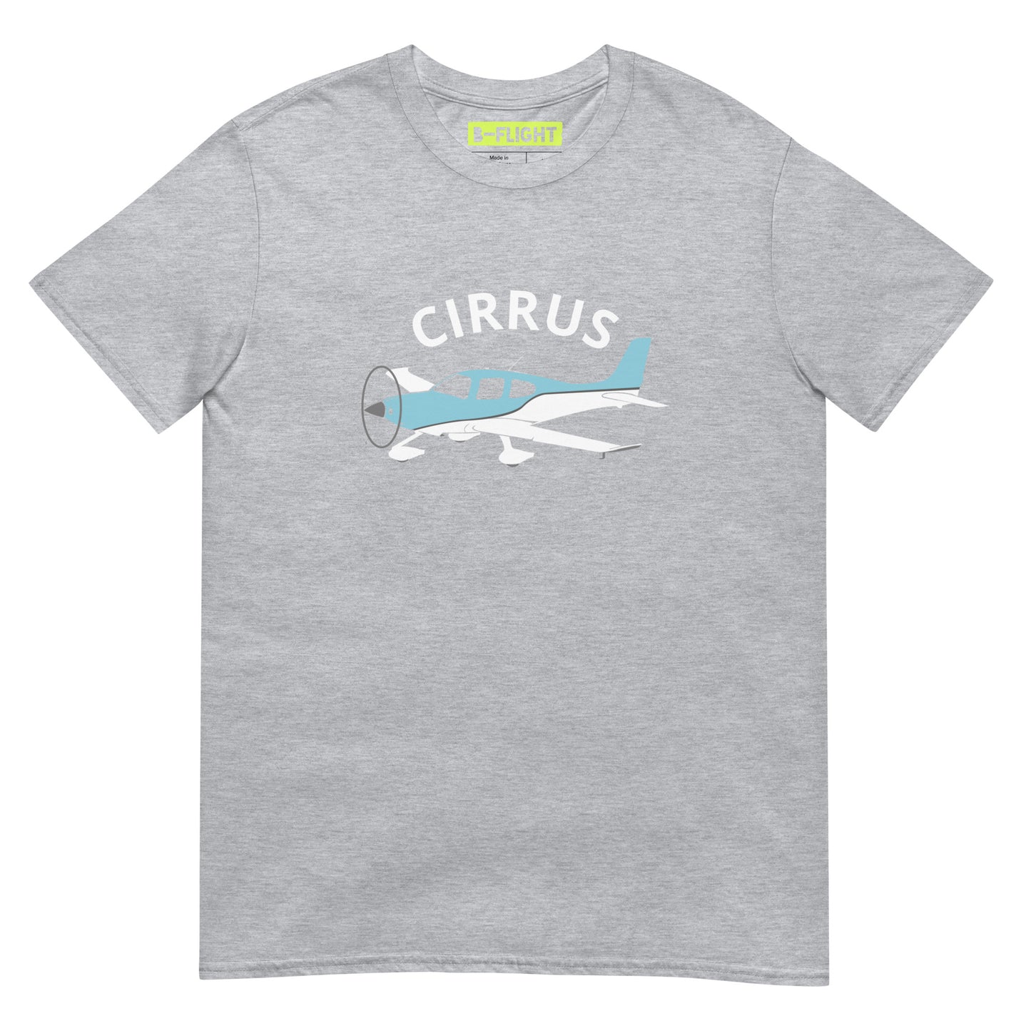 CIRRUS graphic blue - white Short-Sleeve classic fit aviation T-Shirt