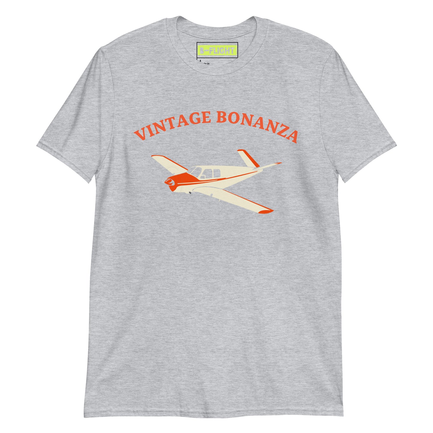 V-TAIL BONANZA Vintage Red Printed Short-Sleeve Unisex Classic Fit Aviation T-Shirt