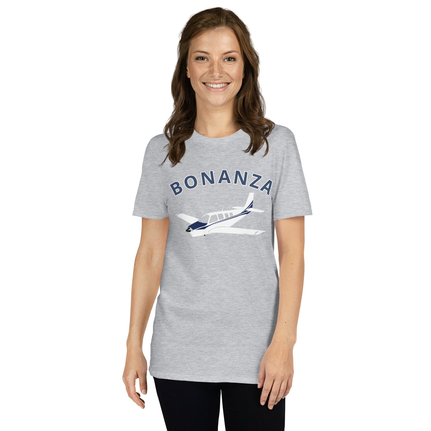 BONANZA A36  Blue paint Graphic Short-Sleeve Unisex classic fit aviation T-Shirt.