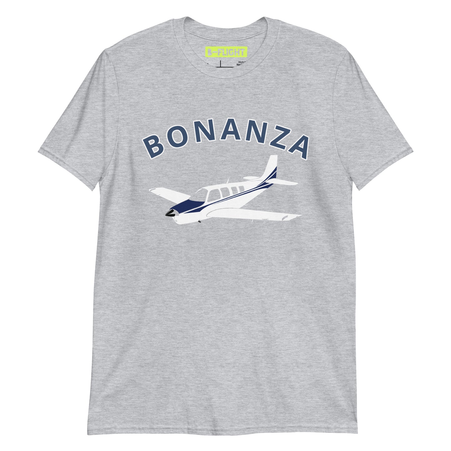 BONANZA A36  Blue paint Graphic Short-Sleeve Unisex classic fit aviation T-Shirt.