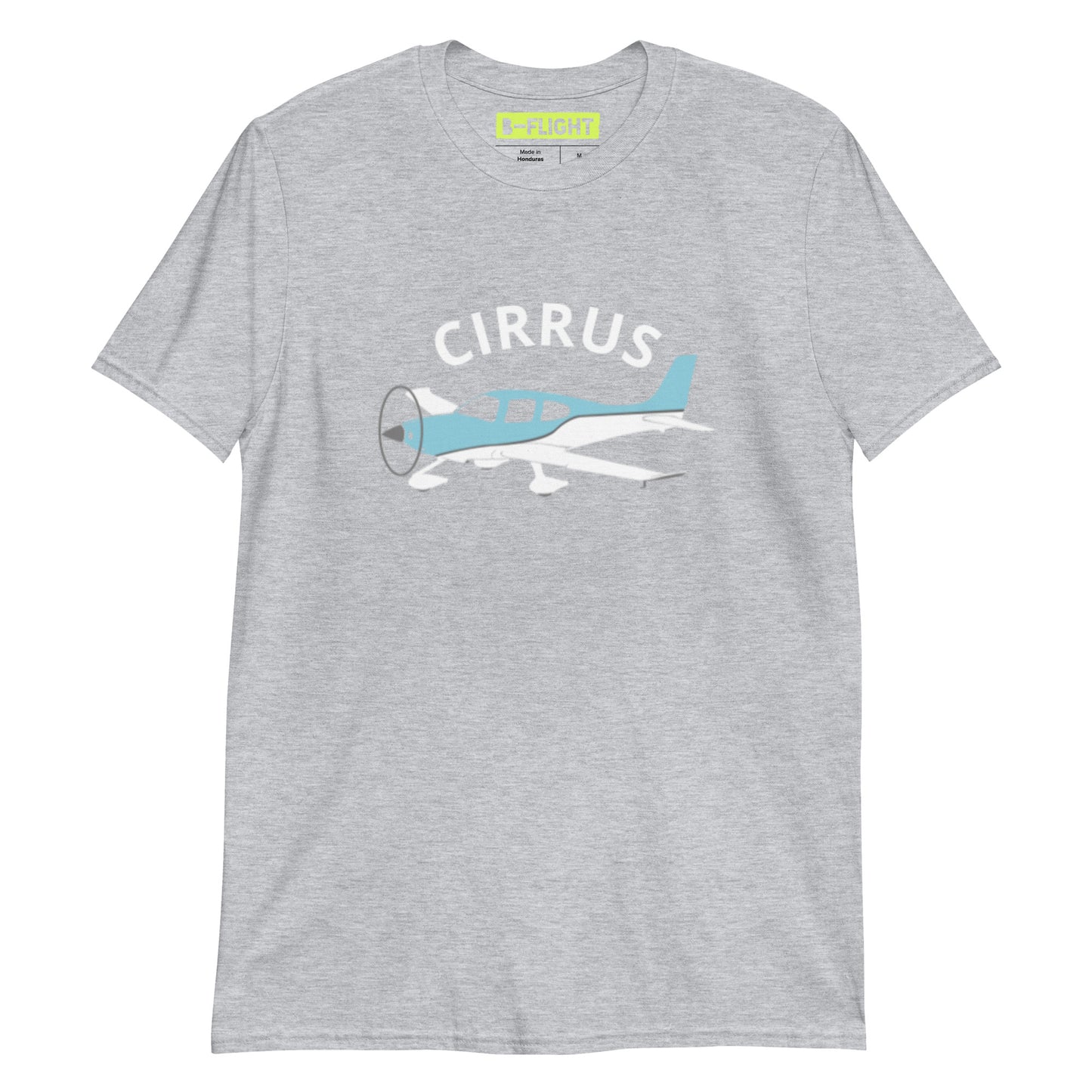 CIRRUS blue - white Short-Sleeve classic fit aviation T-Shirt