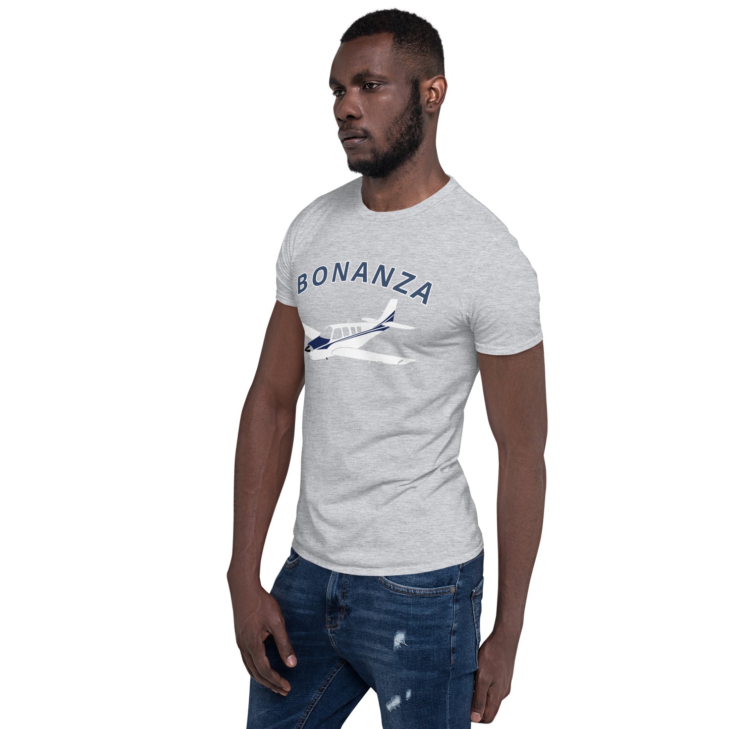 BONANZA A36  Blue paint Graphic Short-Sleeve Unisex classic fit aviation T-Shirt.