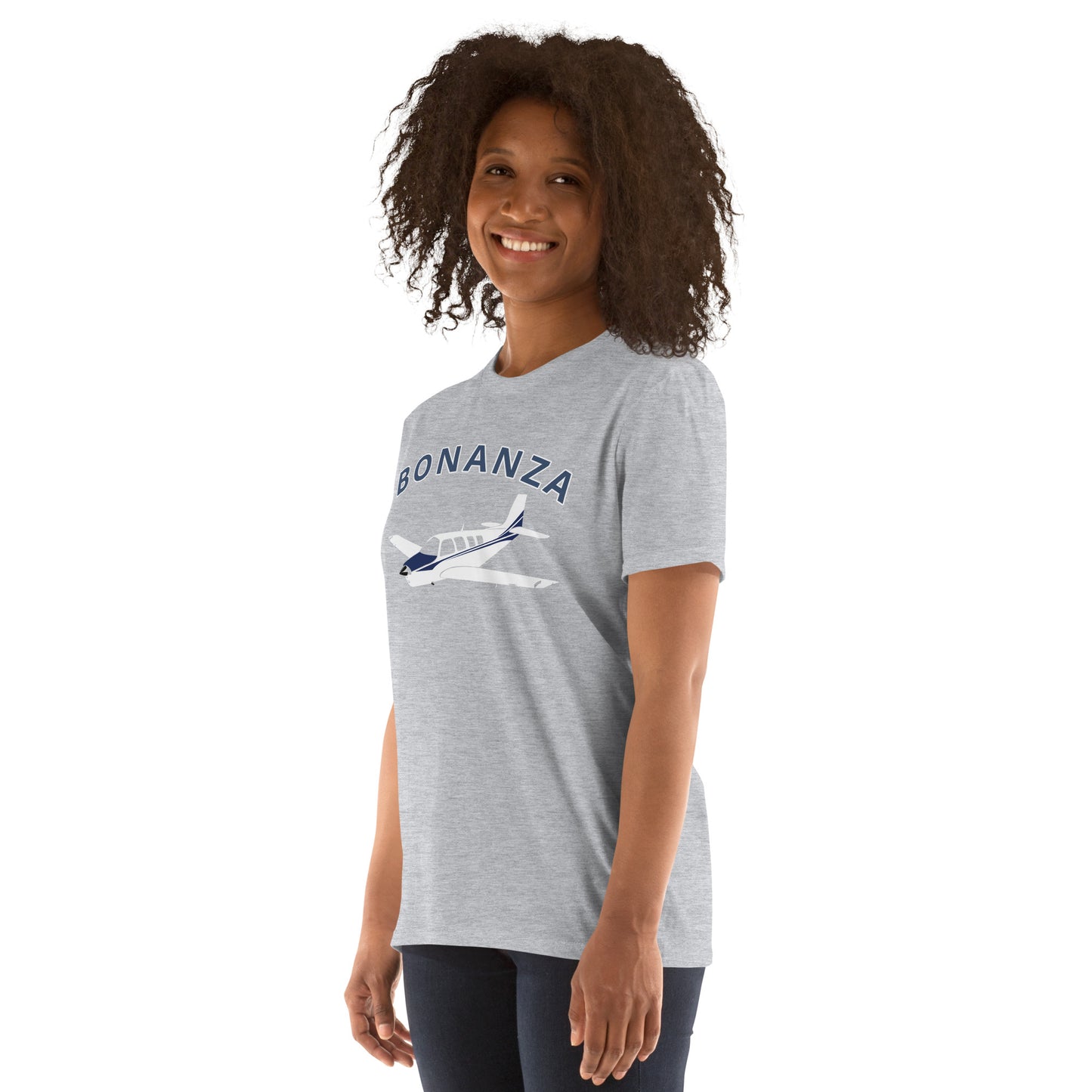 BONANZA A36  Blue paint Graphic Short-Sleeve Unisex classic fit aviation T-Shirt.