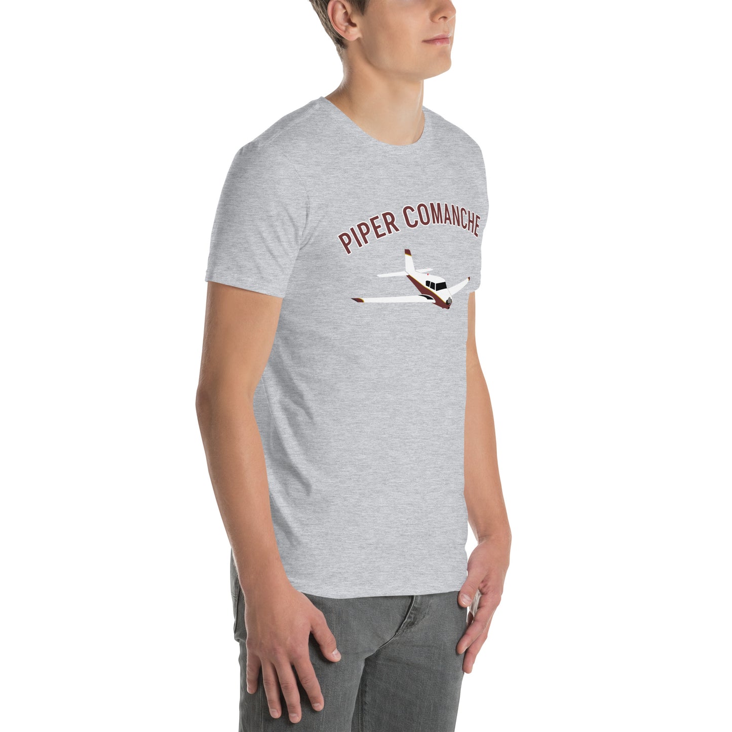 PIPER COMANCHE  aviation graphic classic fit soft style Short-Sleeve Unisex T-Shirt