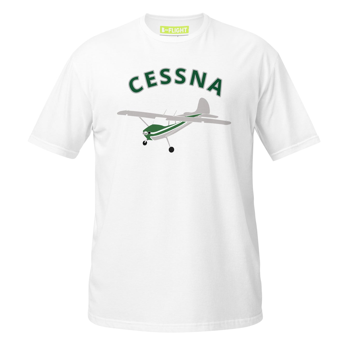 CESSNA 170 polished grey-green Soft  Short-Sleeve Unisex Aviation T-Shirt