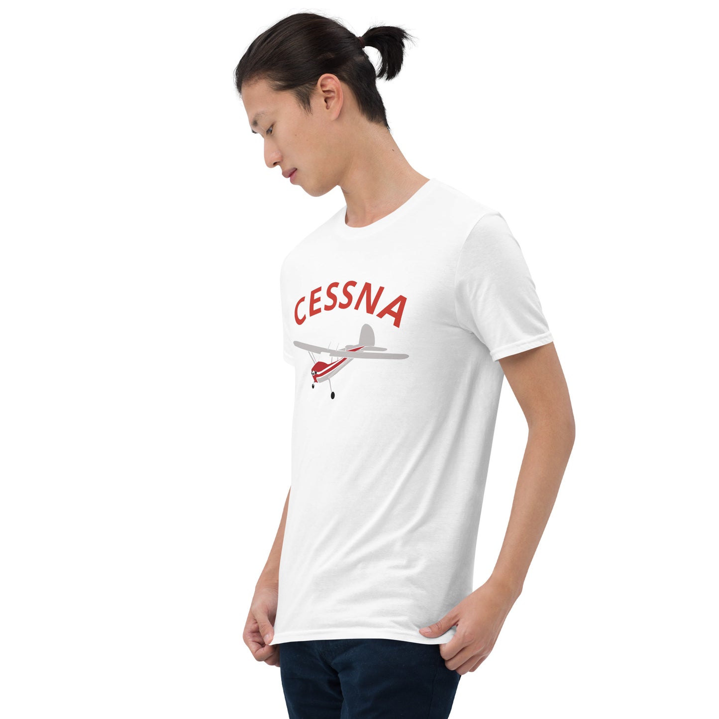 CESSNA 140 Polished-red airplane soft Short-Sleeve Unisex T-Shirt