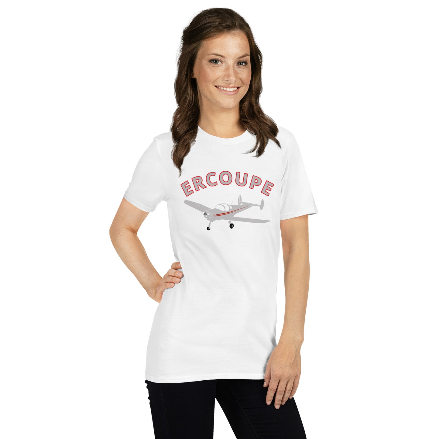 ERCOUPE Printed Short-Sleeve Unisex Classic Fit Aviation T-Shirt