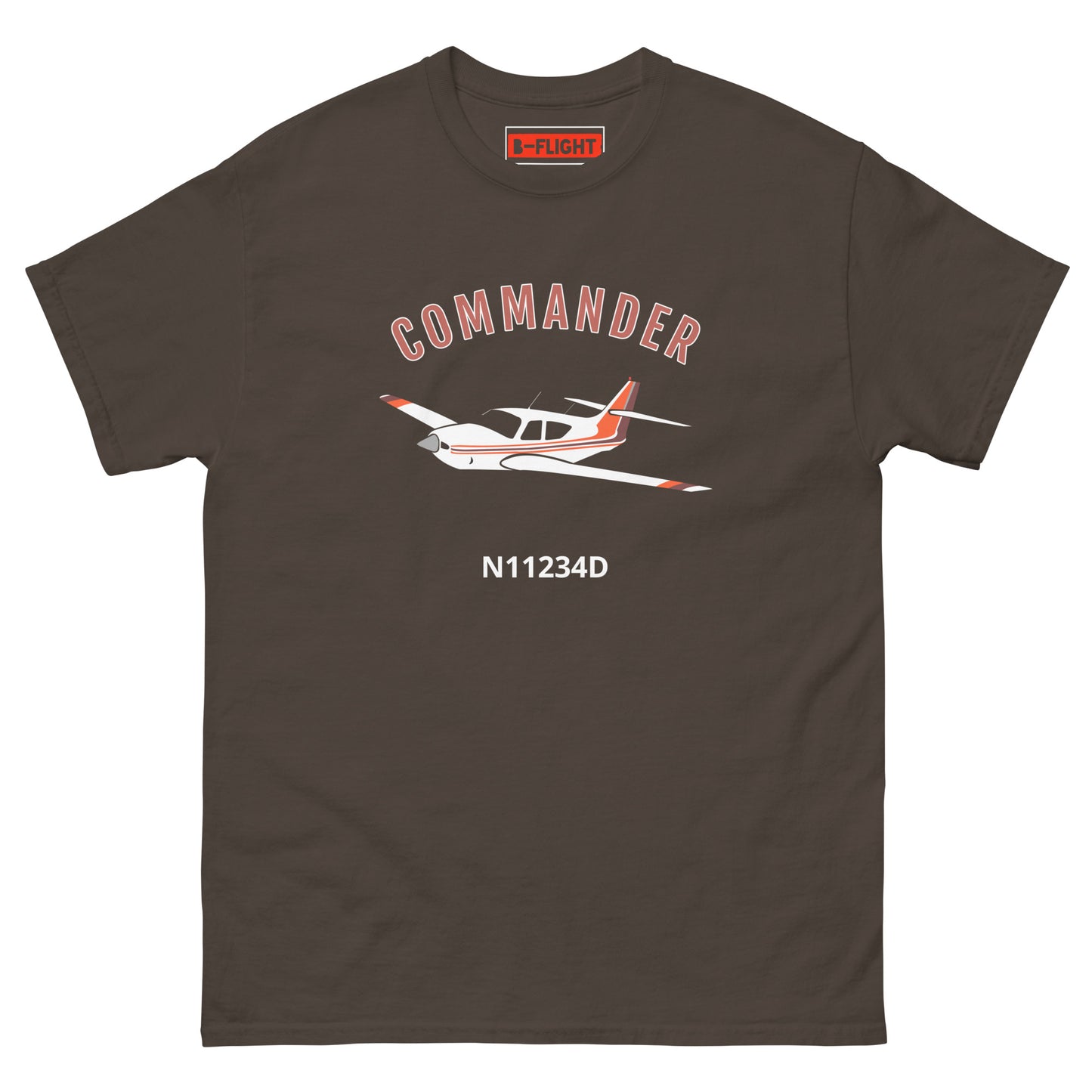 Rockwell Commander 114 CUSTOM N NUMBER printed Unisex classic aviation tee