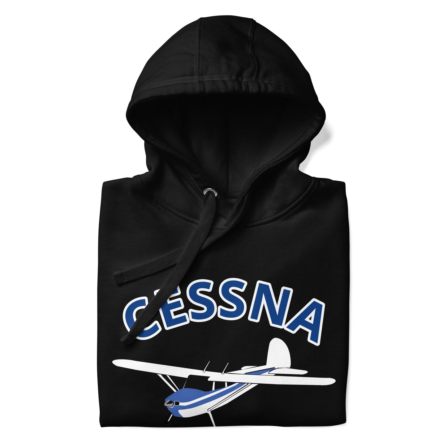 CESSNA 140 White-blue aircraft cozy Unisex Hoodie